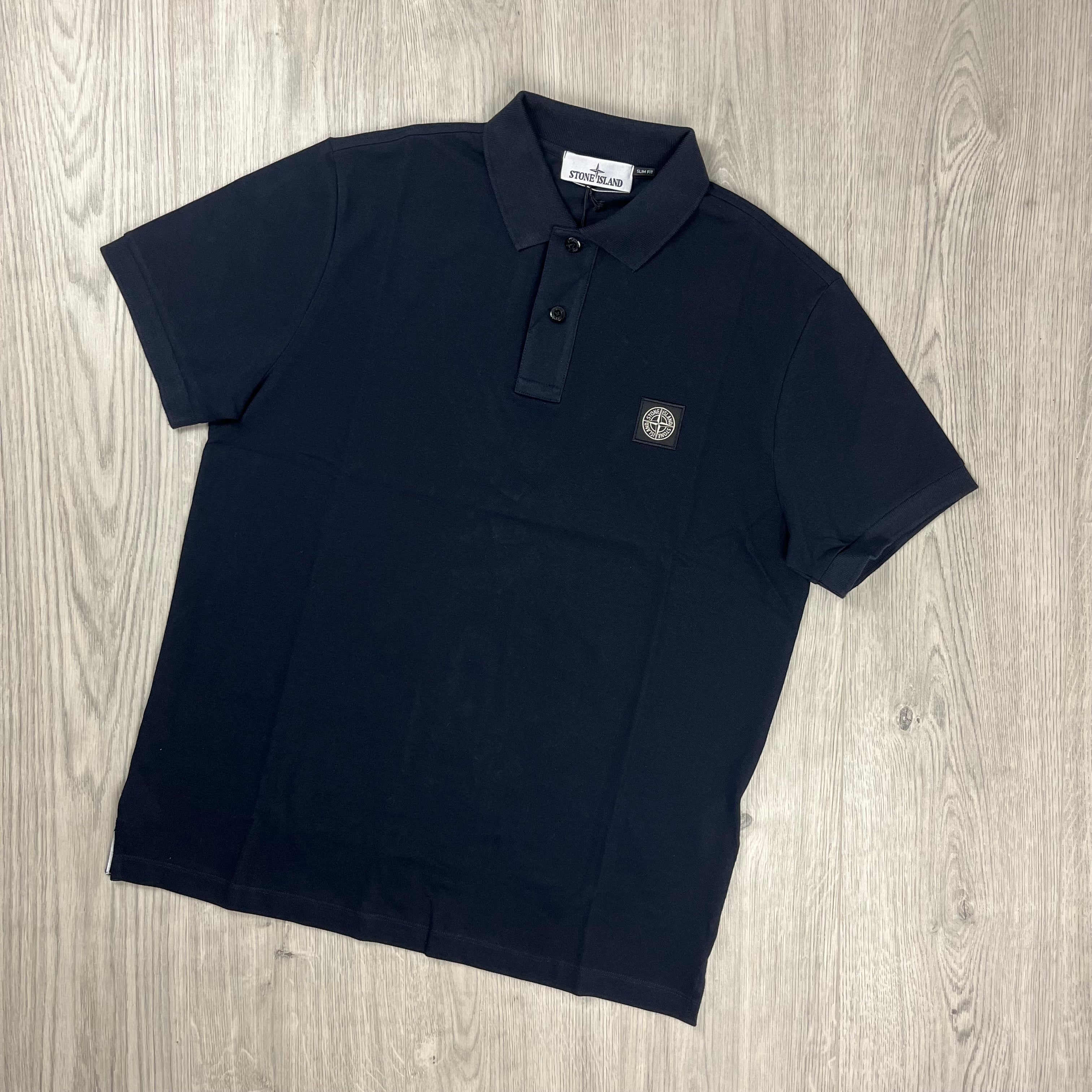 Stone island polo navy online