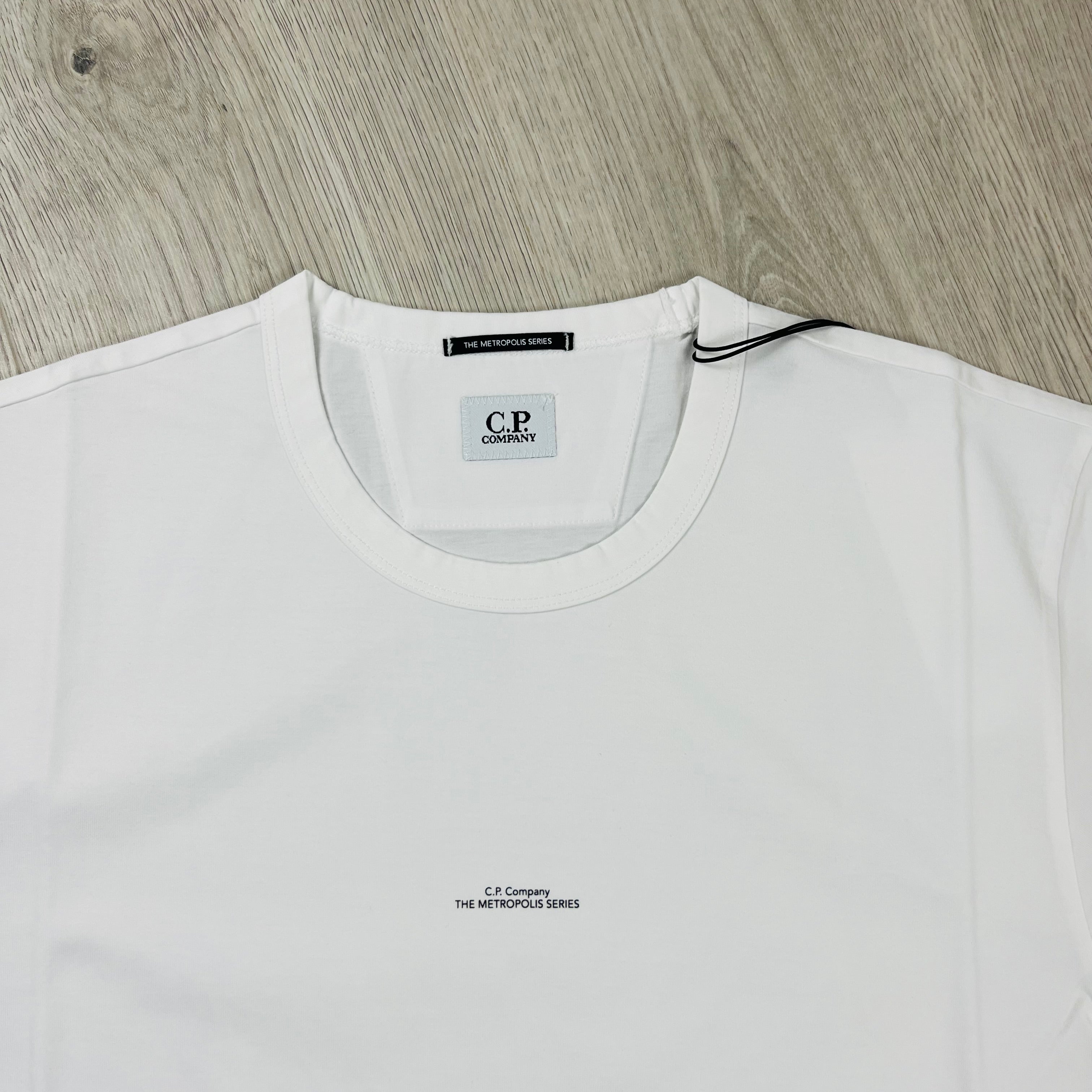 CP Company Metropolis T-shirt in White. On sale at Open Attire.