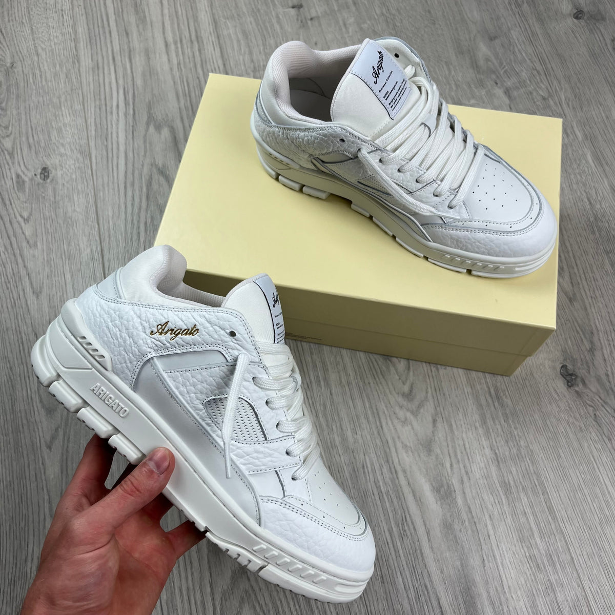 Axel Arigato Shoes Mens 8‎ White Area Lo Italian Designer quiet Luxury No Box Sneakers Axel Arigato Area lo Sneaker of Men | Ventis main image 3