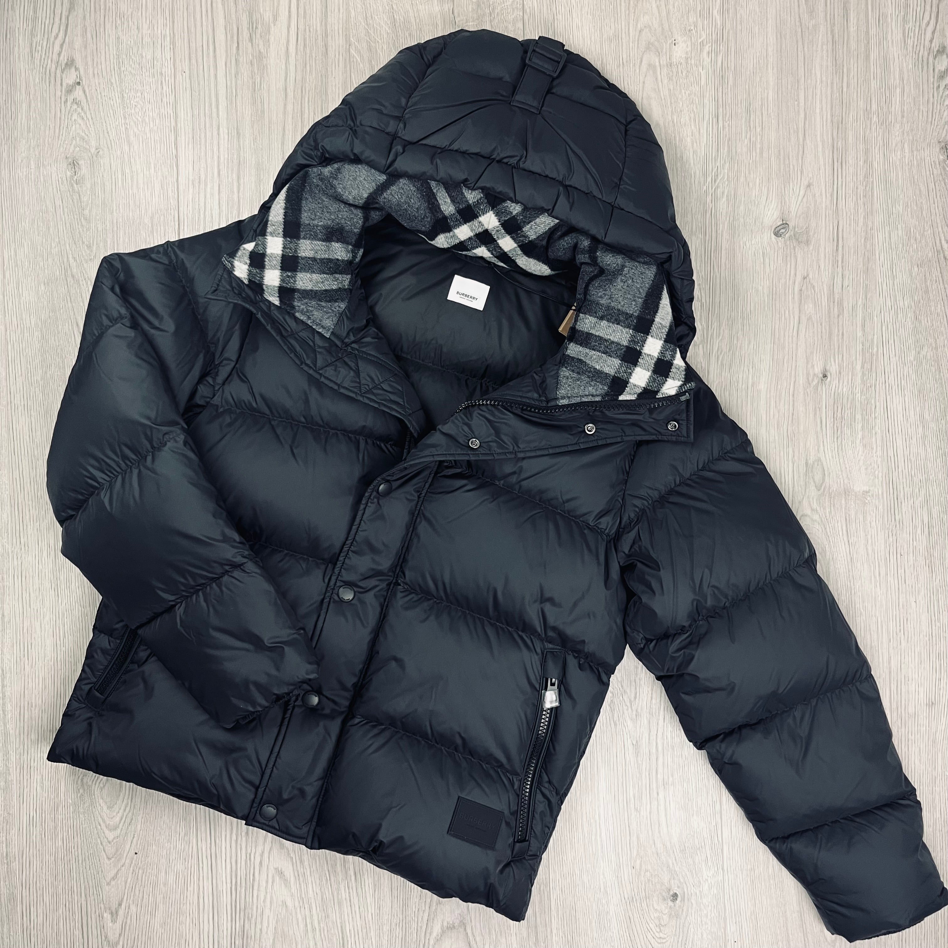 Burberry jacket mens black hotsell