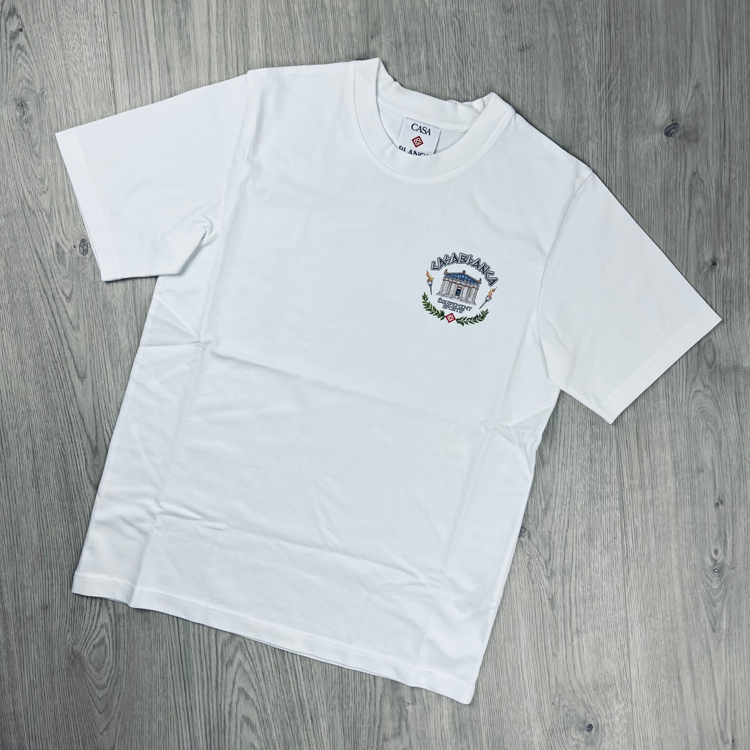 Casablanca Paris | Le Temple Du Sport T-Shirt | White | Outlet Sale