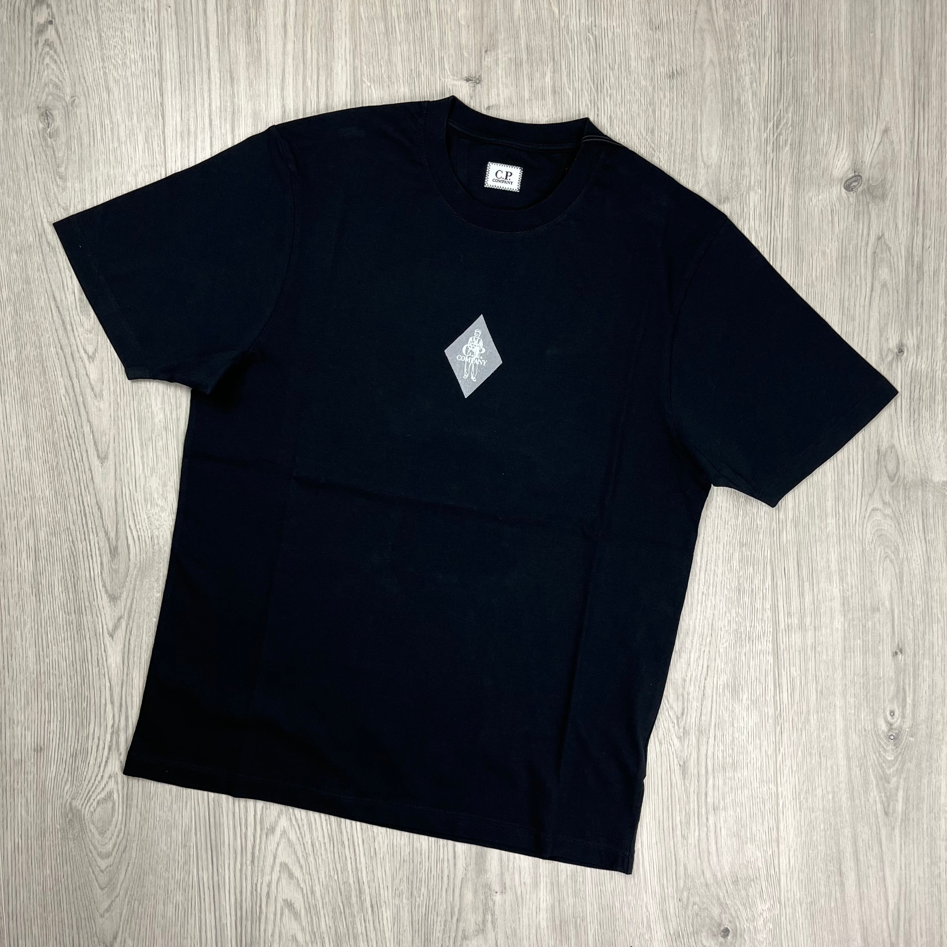 CP Company 30/1 British Sailor T-Shirt in Black. On sale at Open Attire.