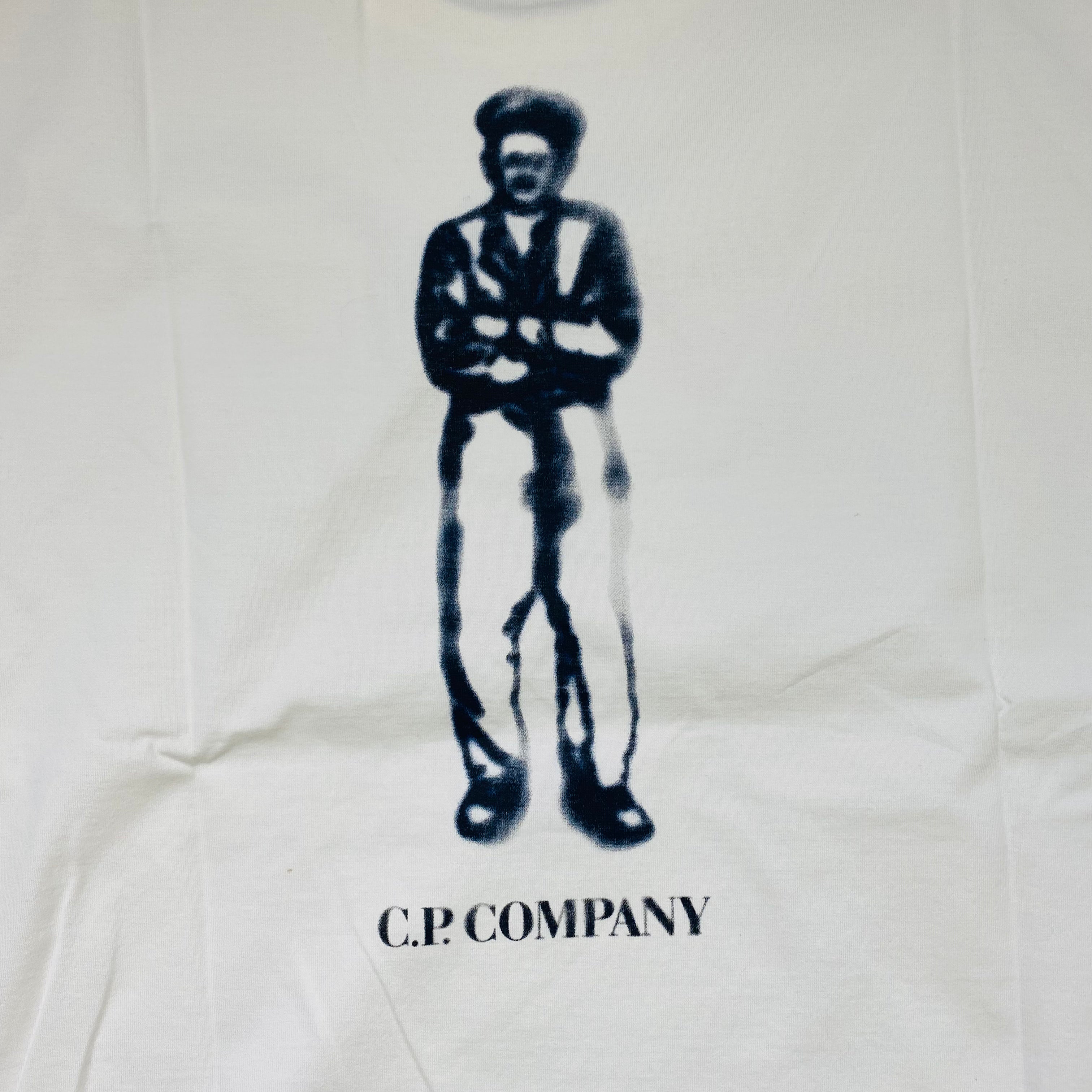 CP Company 30/2 British Sailor T-Shirt in Gauze White. On sale at Open Attire.