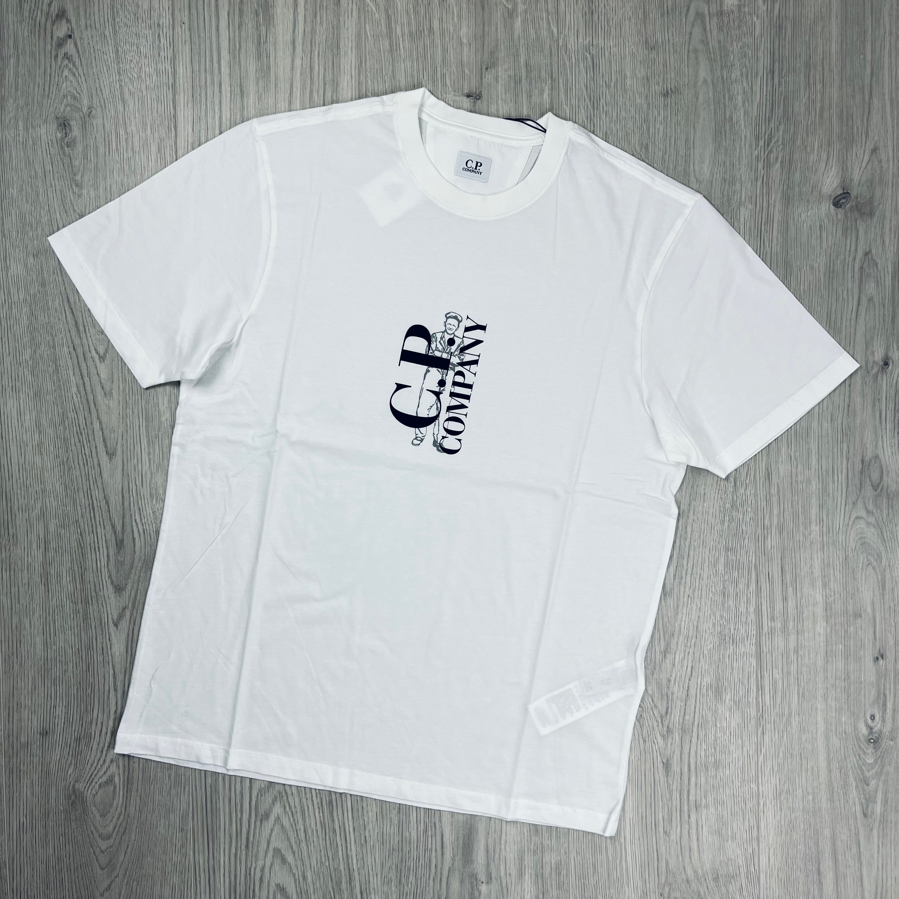 CP Company | Men's Sailor T-Shirt | White | Outlet Sale