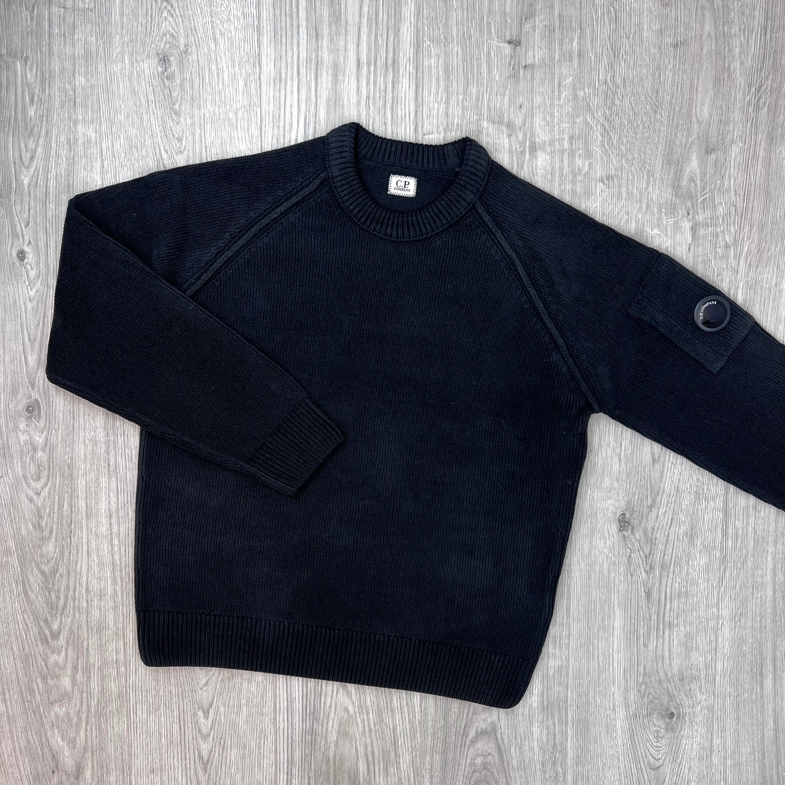 CP Company | Men's Chenille Sweatshirt | Black
