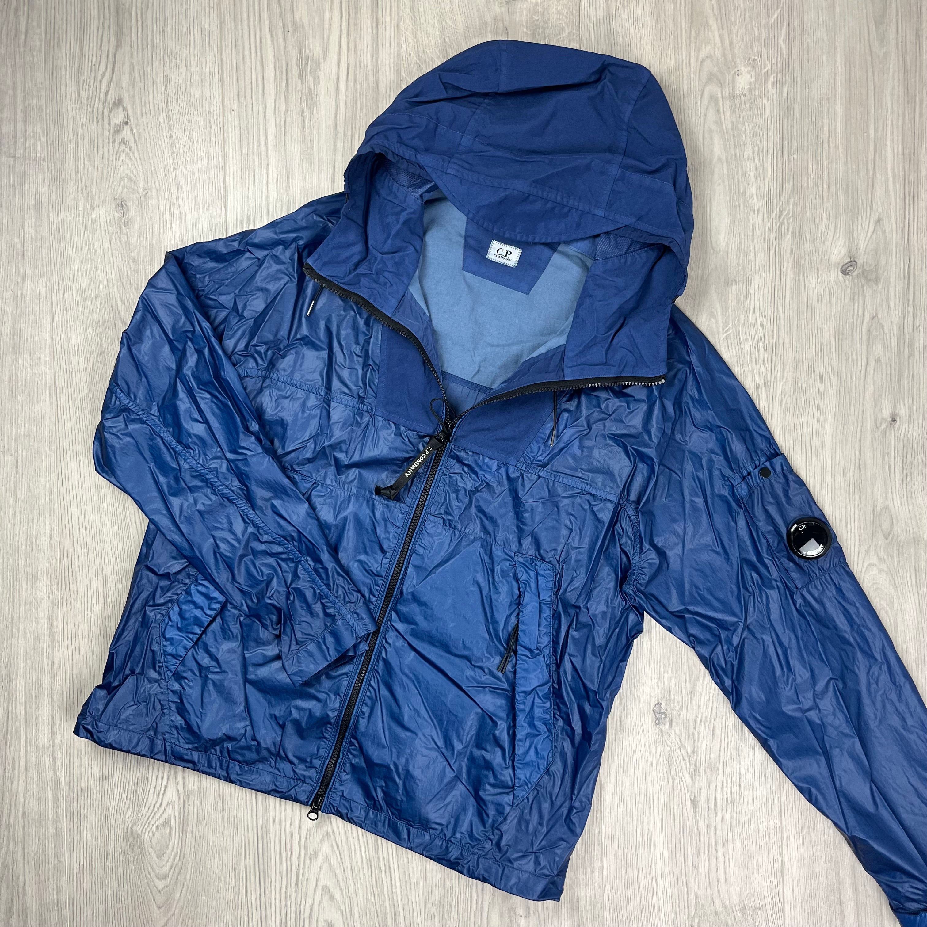 CP Company CS-II Mixed Jacket in Oceana Blue. On sale at Open Attire.