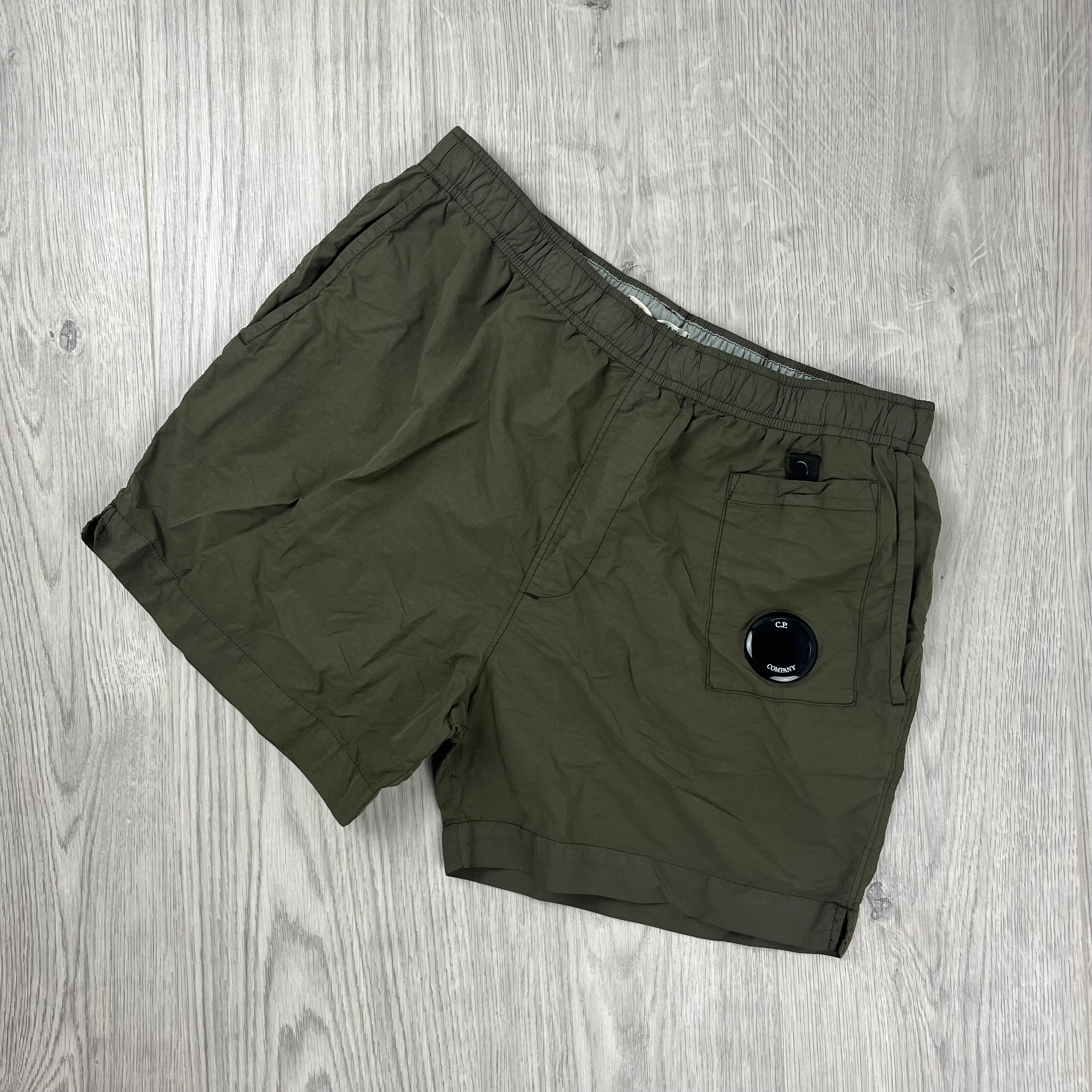 CP Company | Men's Lens Swim Shorts | Ivy Green | Outlet Sale