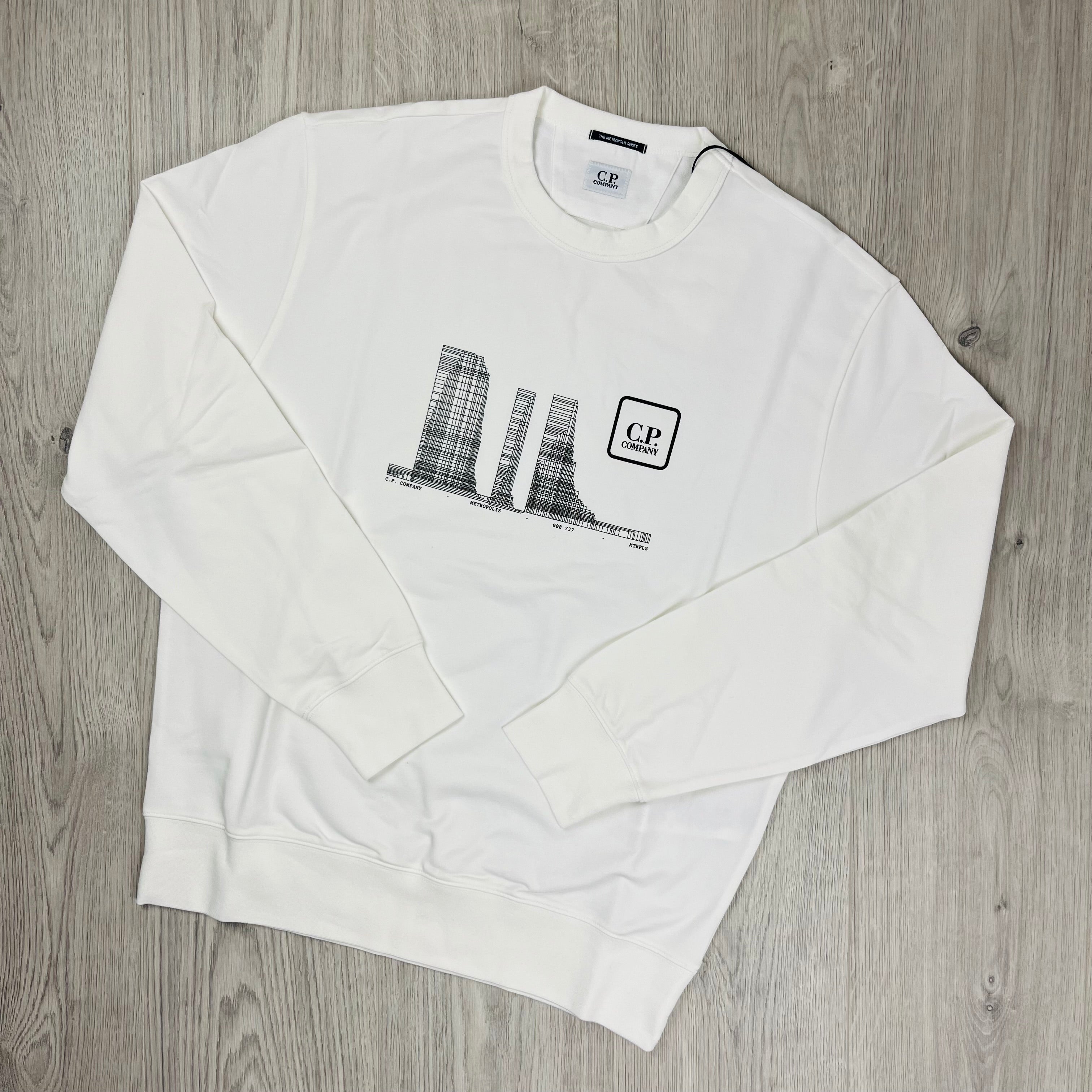 CP Company Metropolis Sweatshirt - White