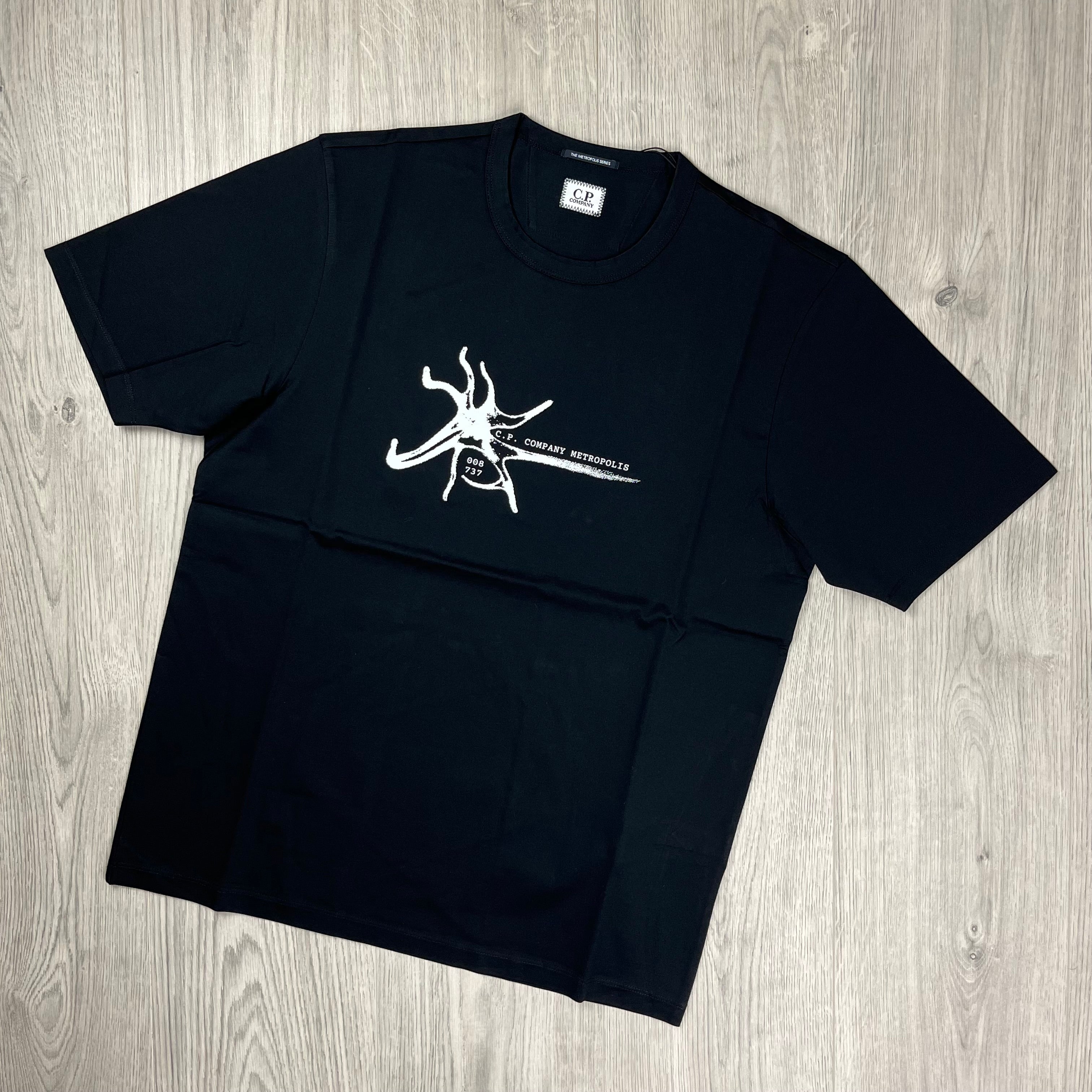 シャツ c.p company metropolis series shirts CP Company Metropolis T-Shirt - Black