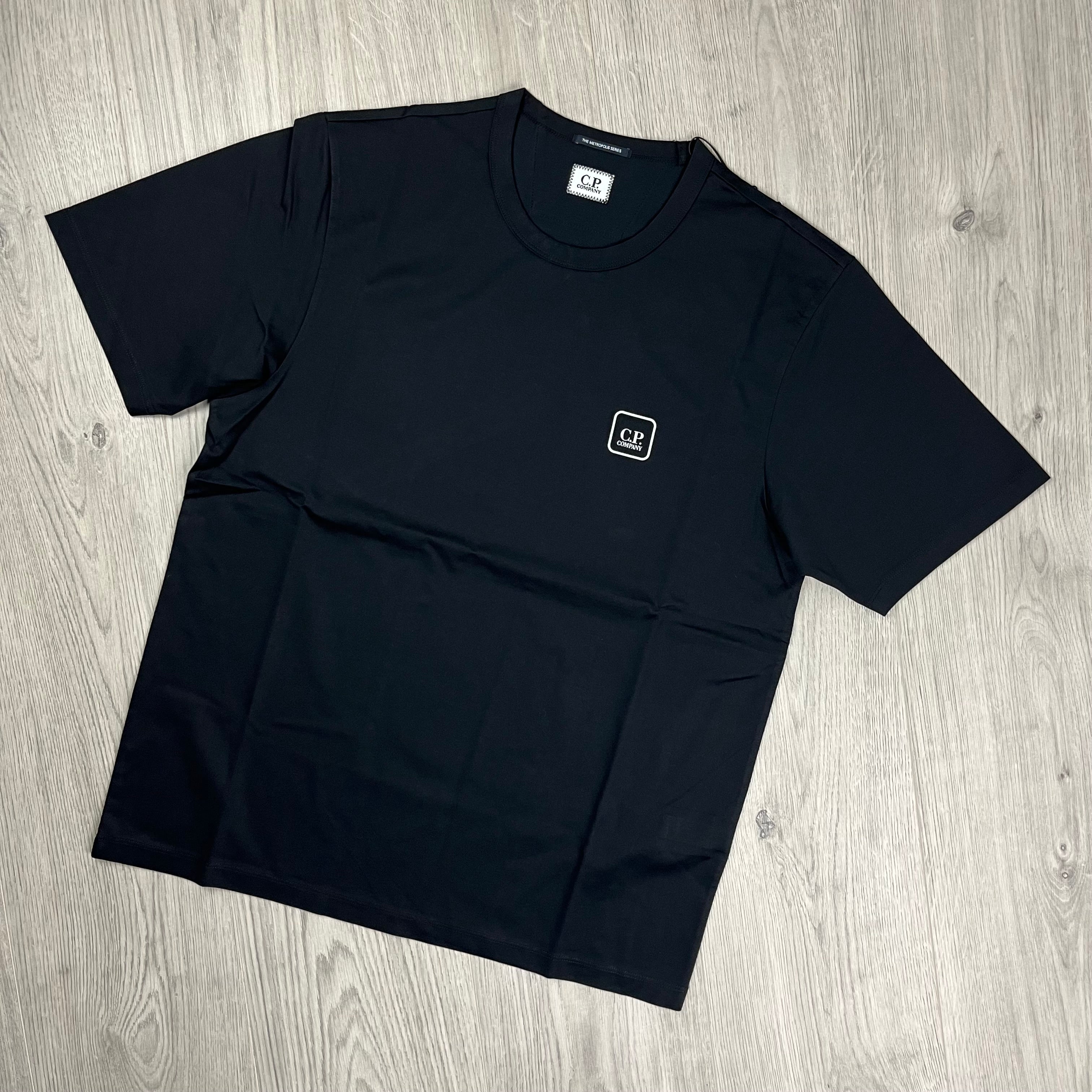 CP Company Metropolis Series T-Shirt in Black. On sale at Open Attire.