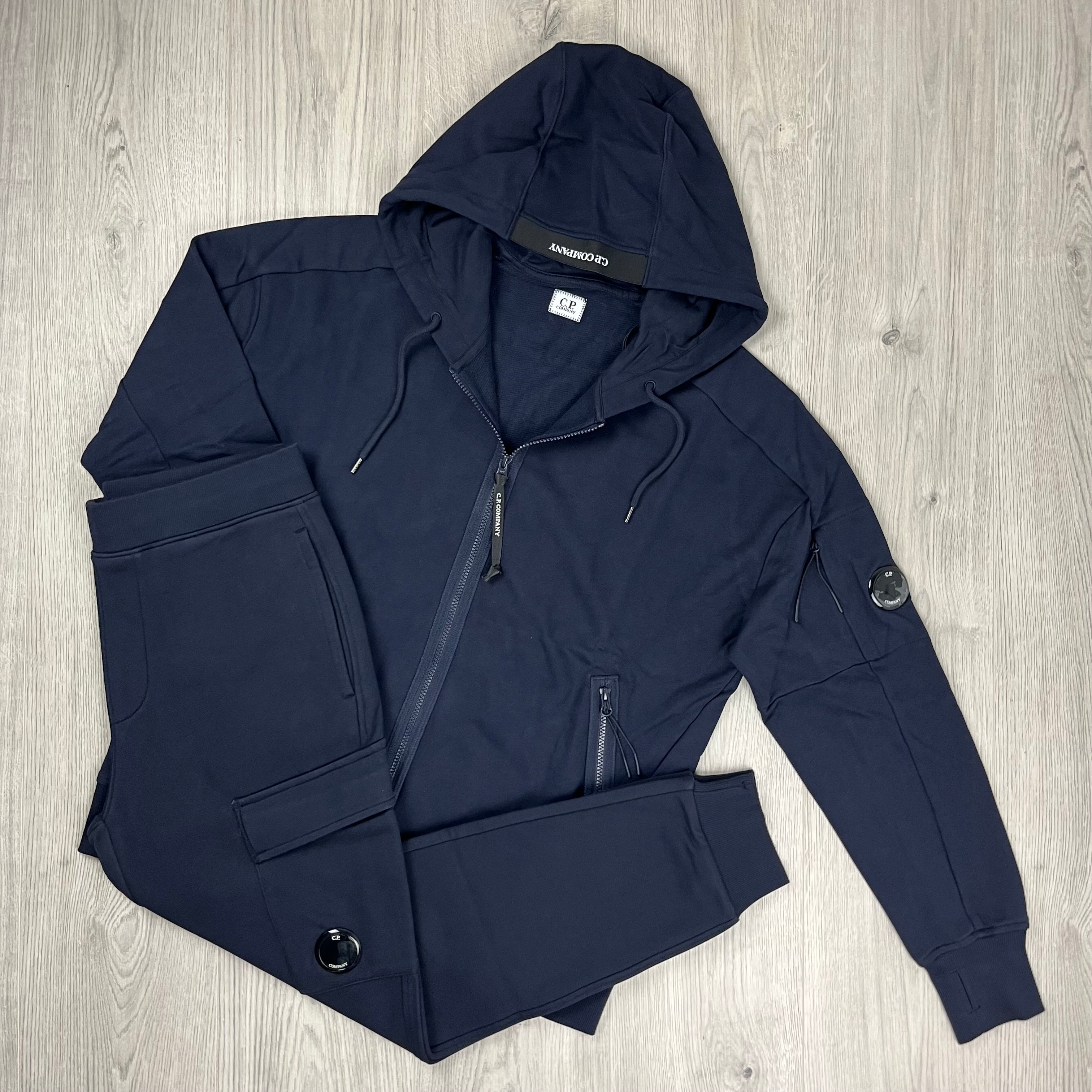 Grey Joggers Cp Company Tracksuit Navy CP COMPANY DIAGONAL FLEECE