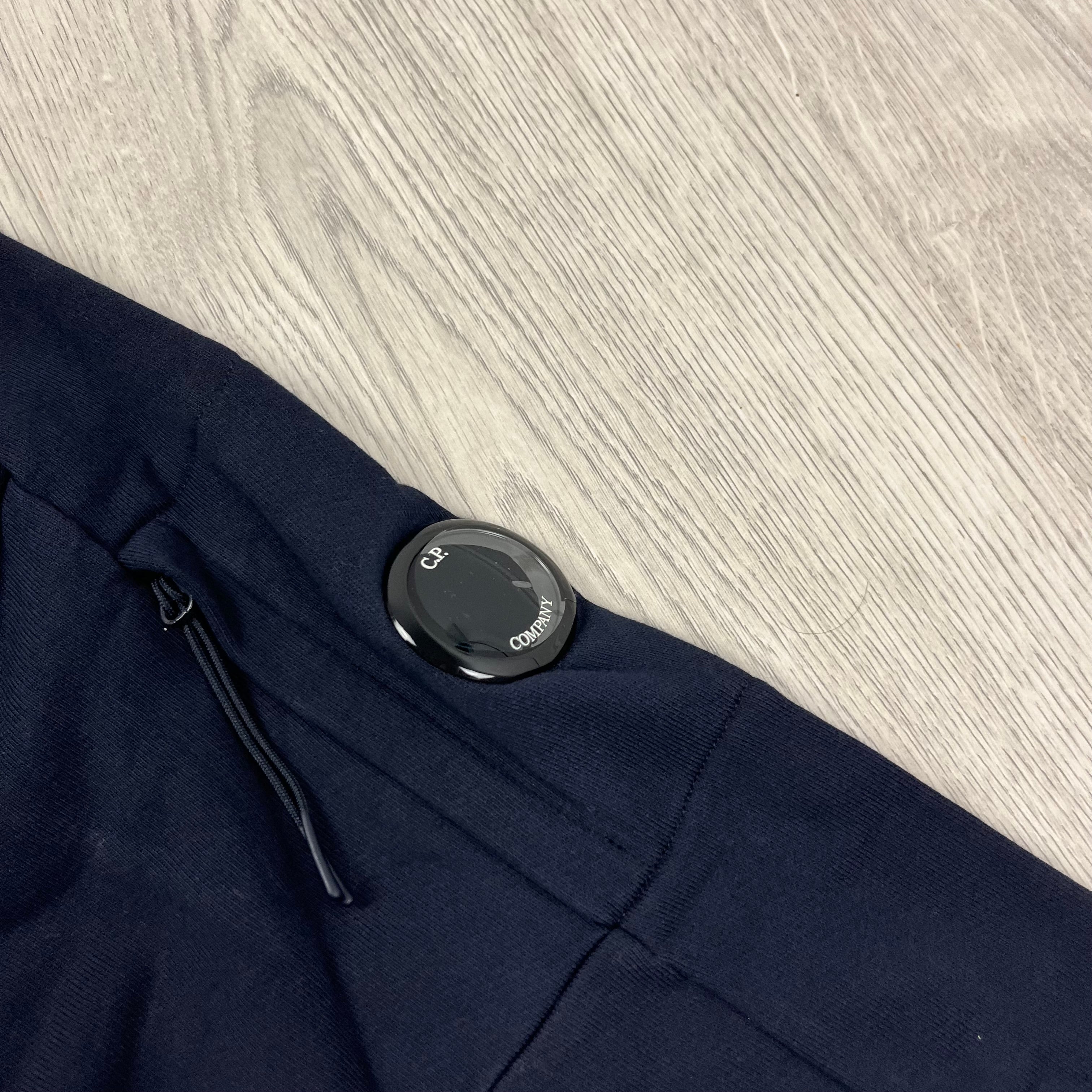 CP Company | Men's Raised Fleece Zip Hoodie | Navy | Outlet Sale