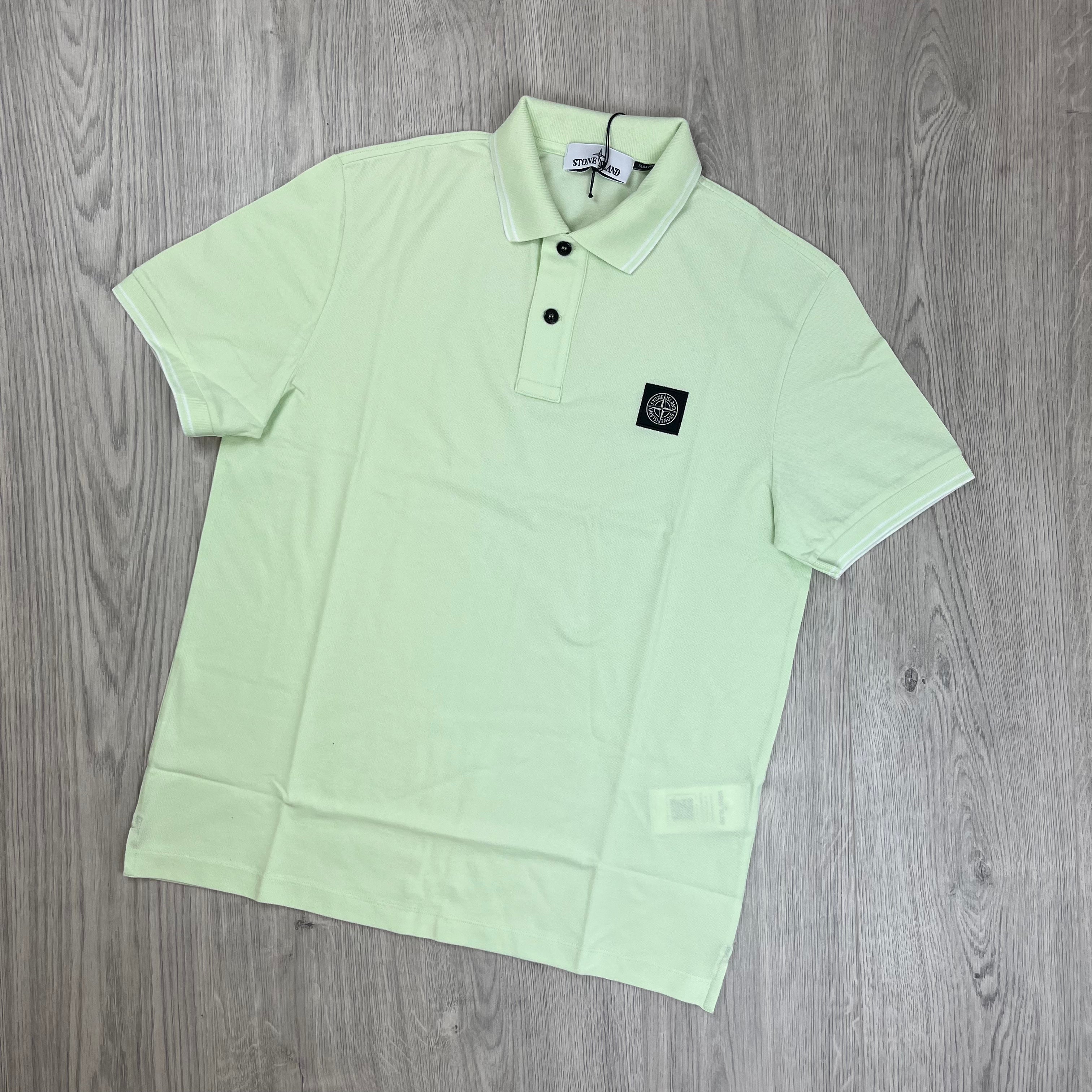 Stone Island Patch Polo Shirt Green S