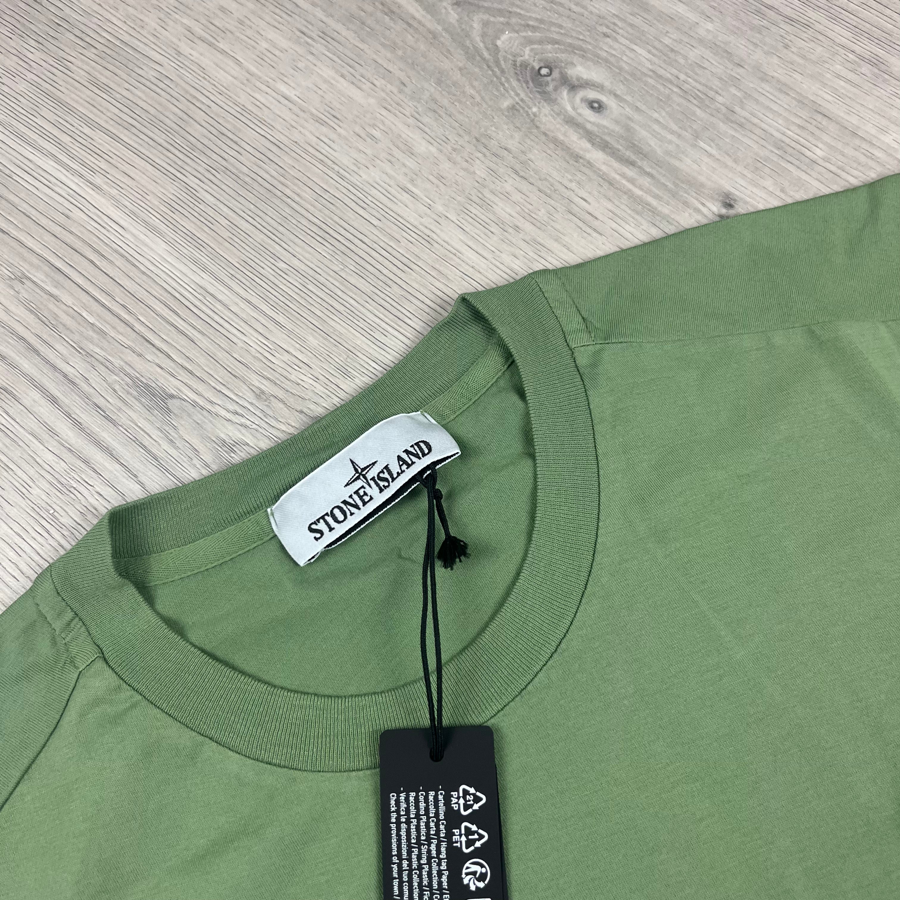 Stone Island Patch T-Shirt - Sage Green