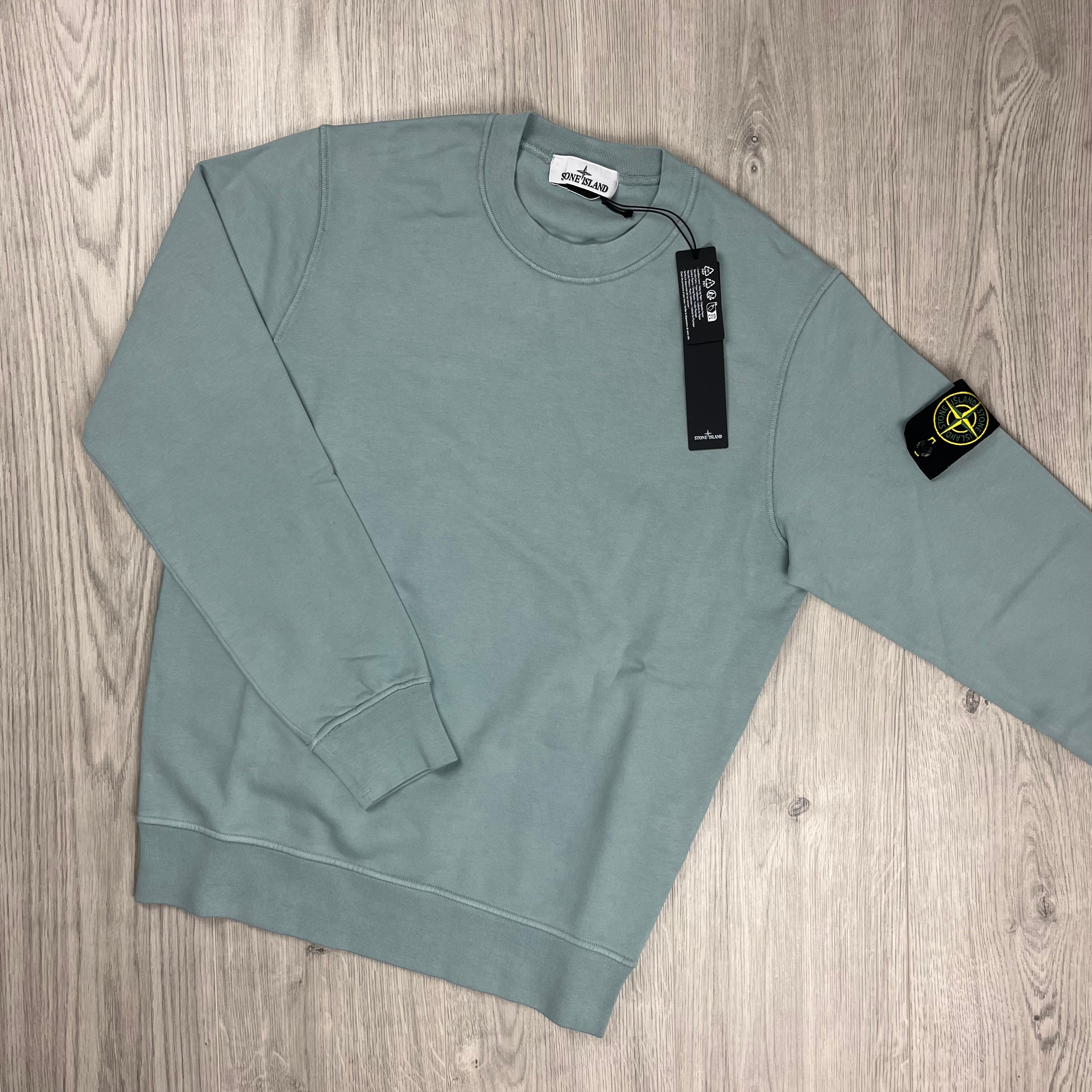 Stone Island Dyed Sweatshirt - Sky Blue