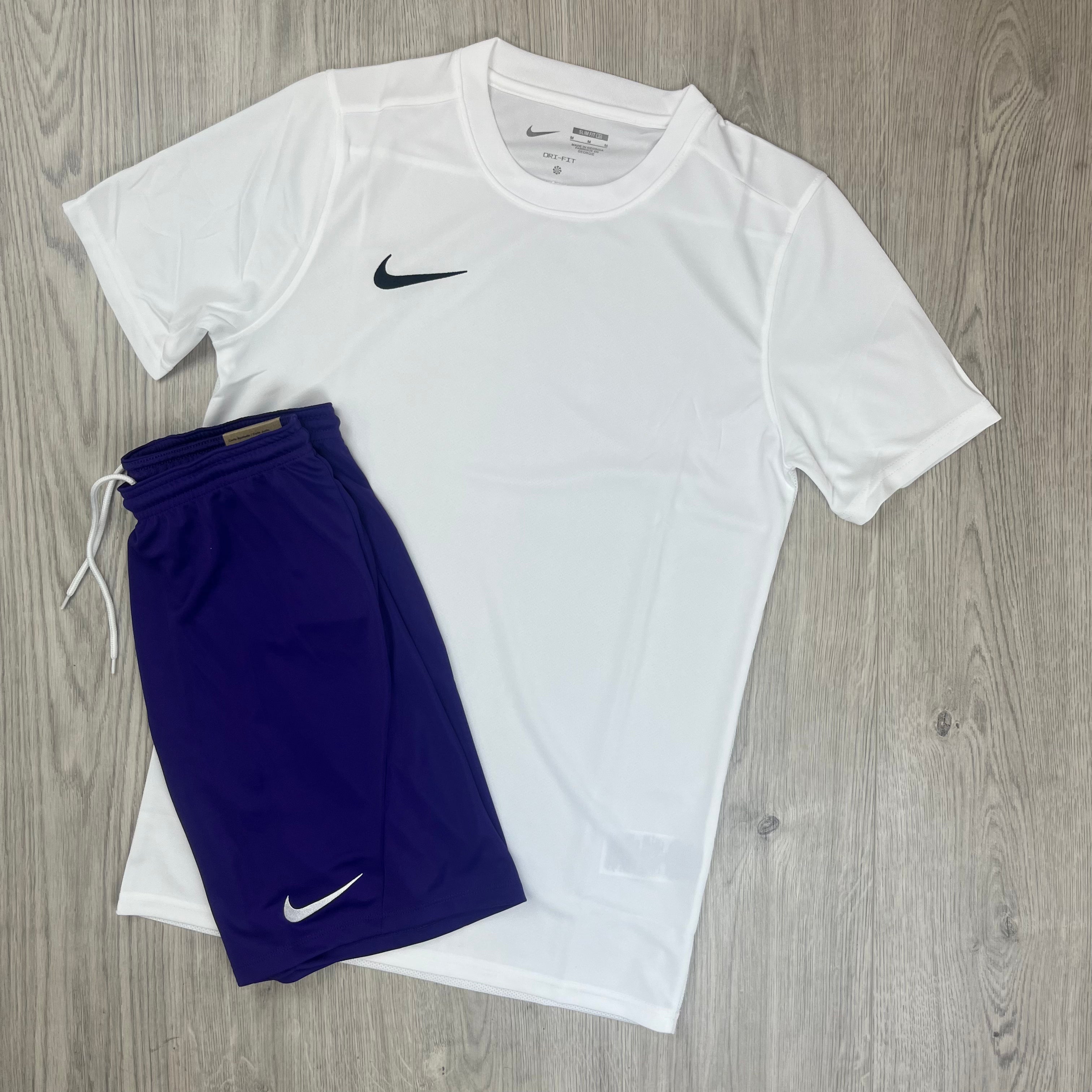 Nike Dri-Fit Set - White/Purple