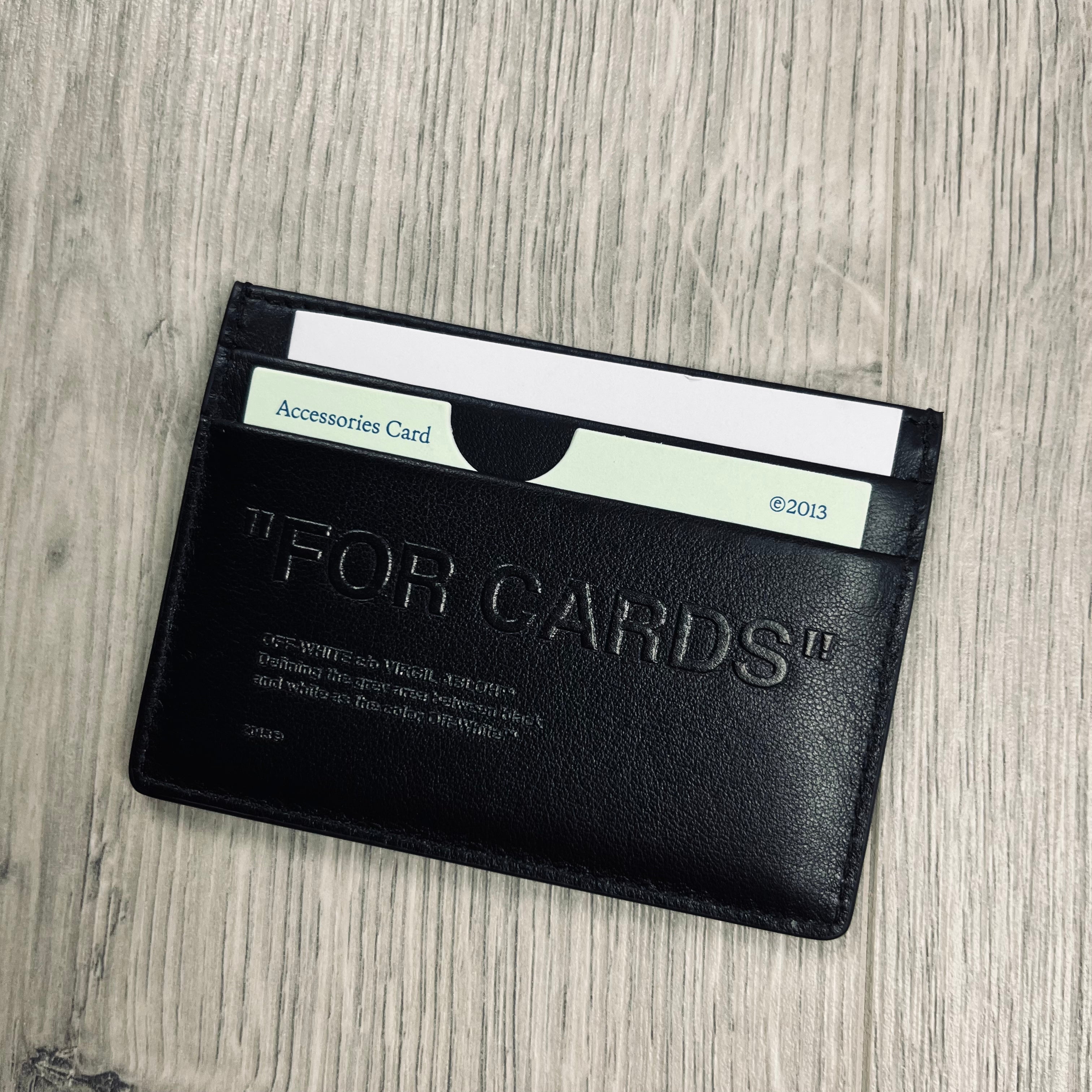 Off-White c/o Virgil Abloh Cardholder in Black. On sale at Open Attire.