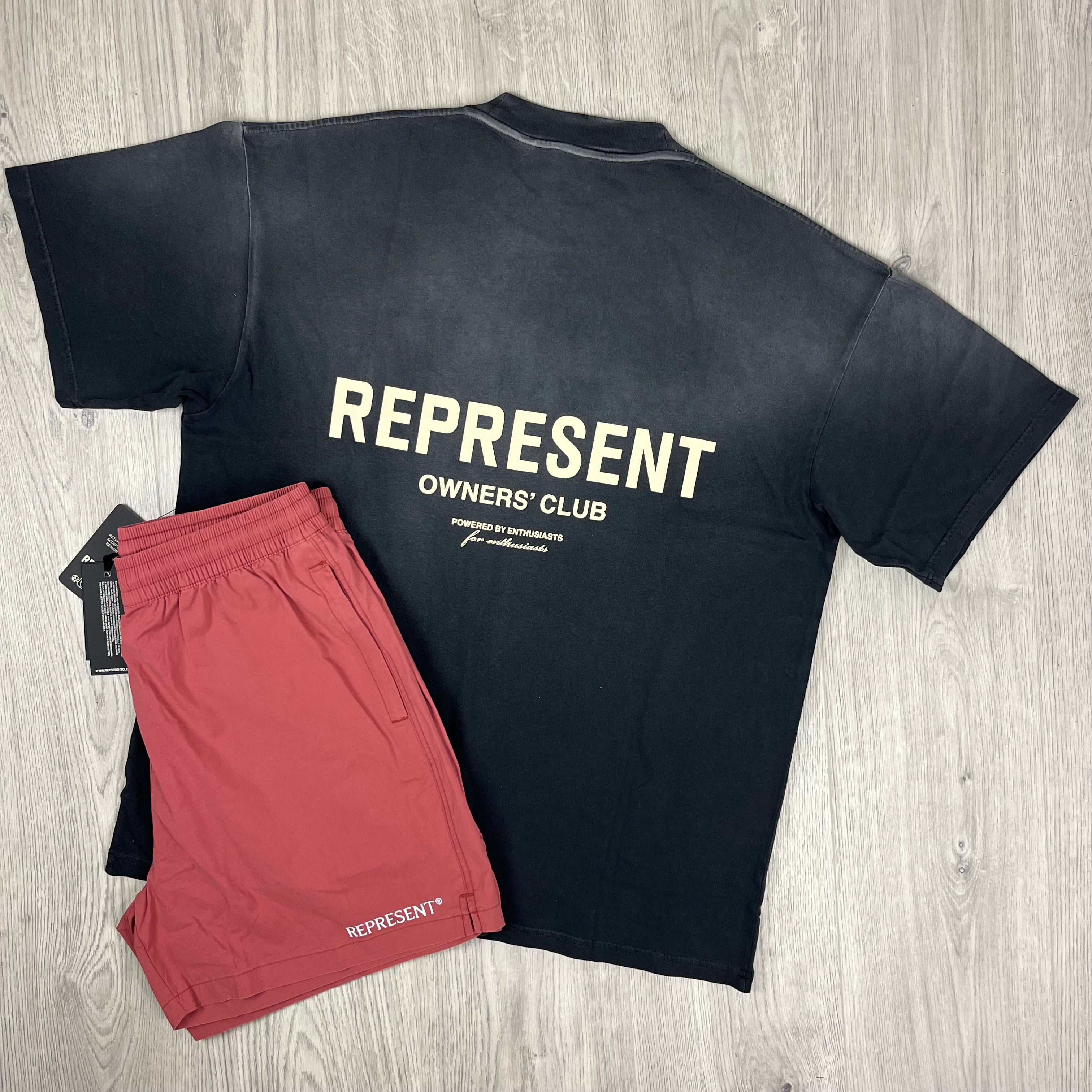 Represent Set in Aged Black/Sunrise. On sale at Open Attire.