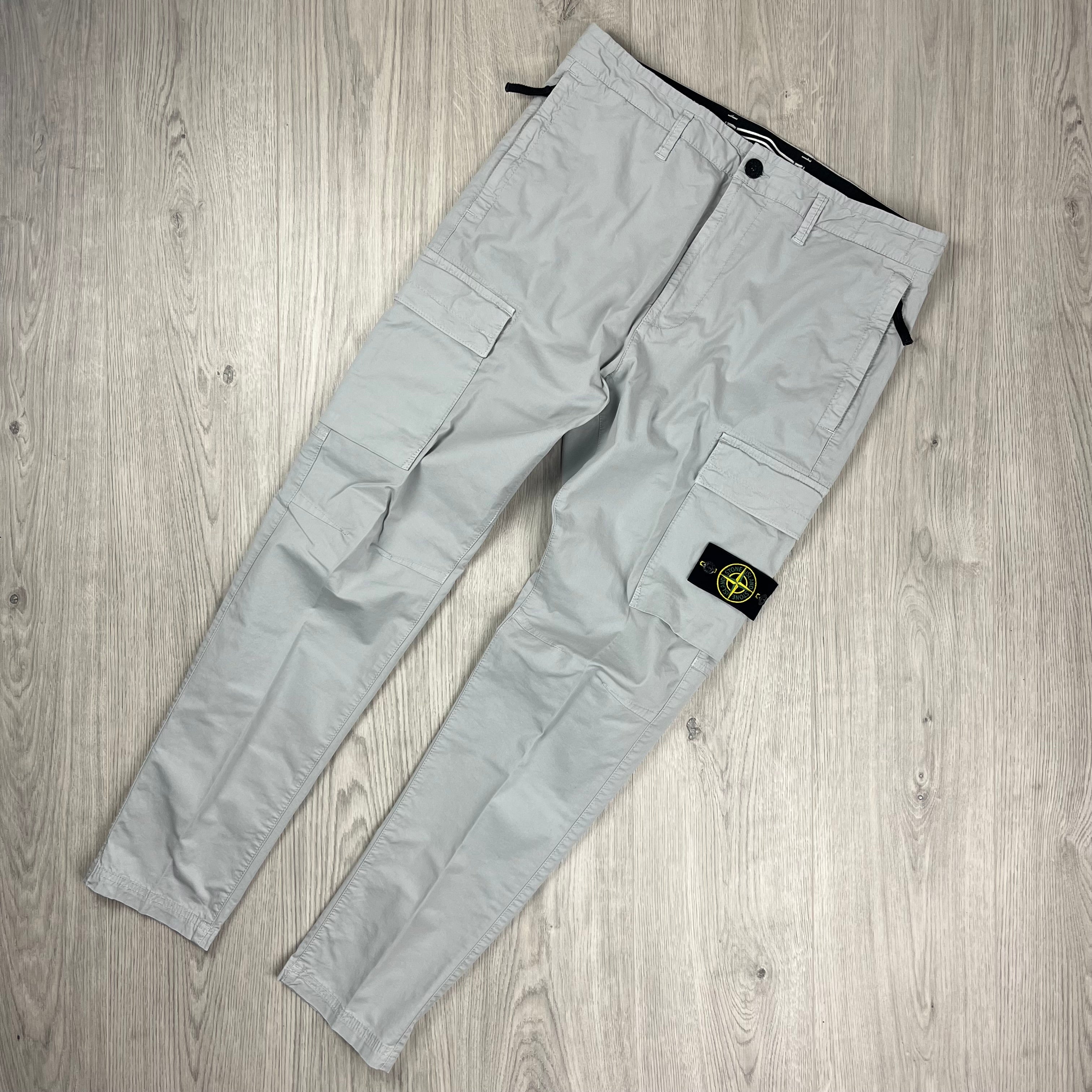 Stone Island Cargo Trousers in Grey. On sale at Open Attire.