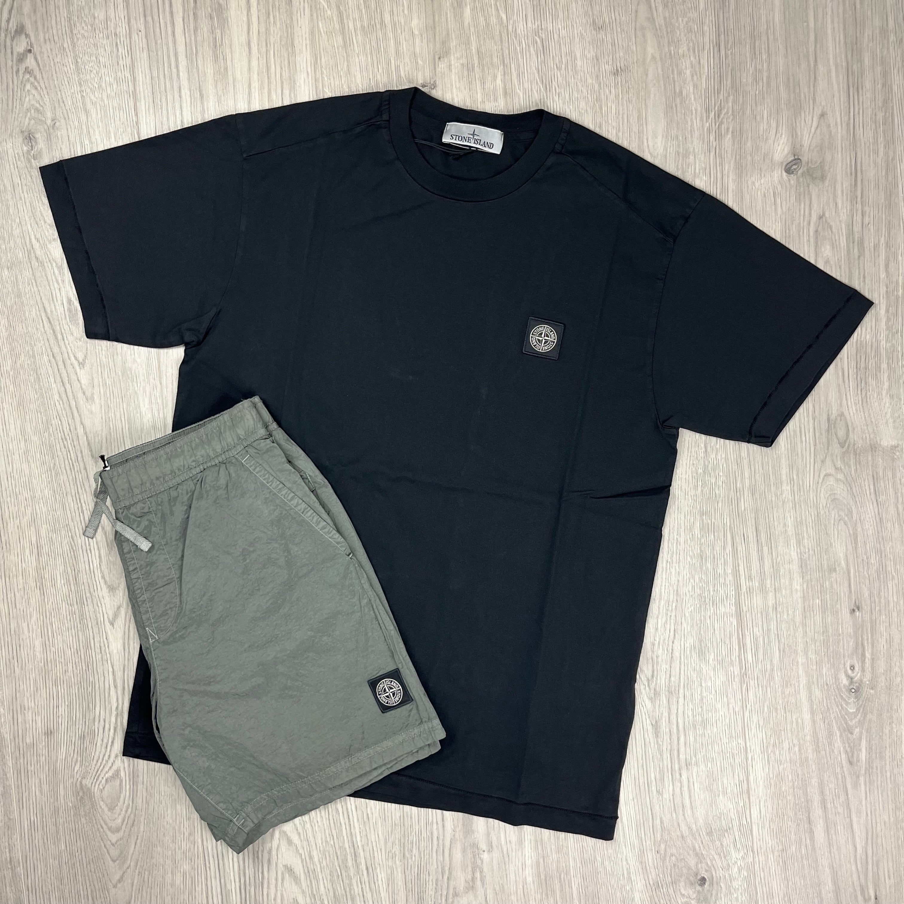 Stone Island Holiday Set in Black/Khaki. On sale at Open Attire.