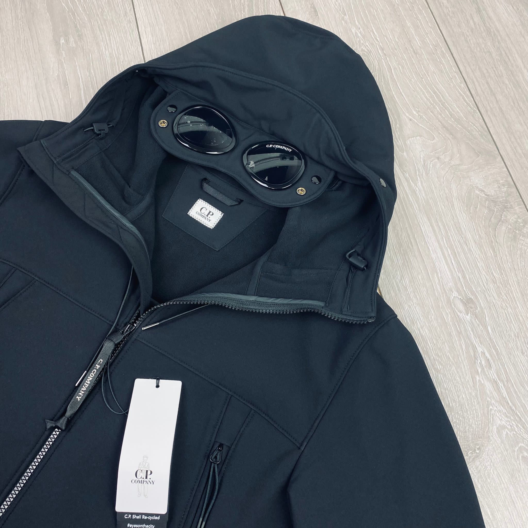 CP Company | Men's Shell Goggle Jacket | Black | Outlet Sale