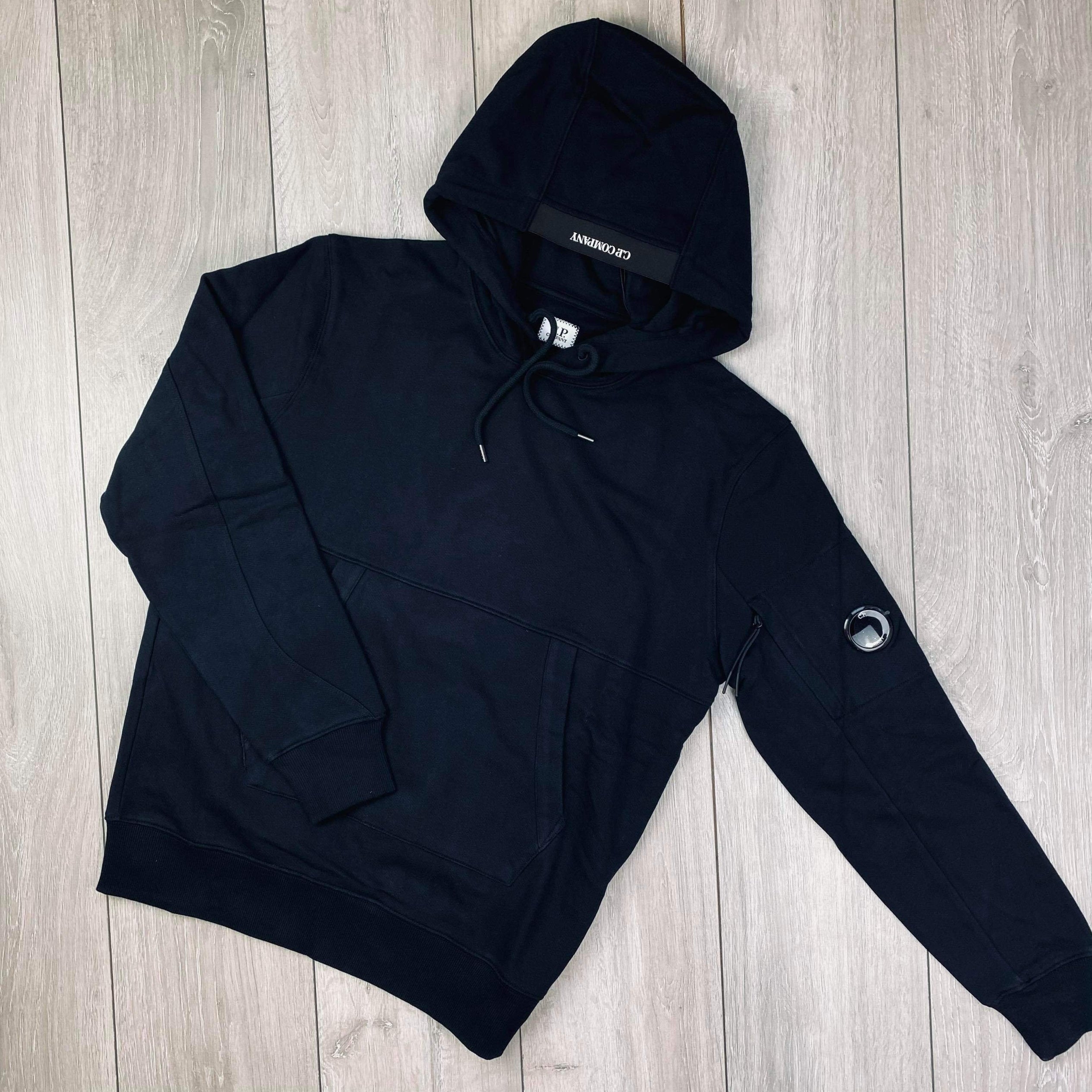 CP Company | Men's Raised Fleece Hoodie | Black | Outlet Sale