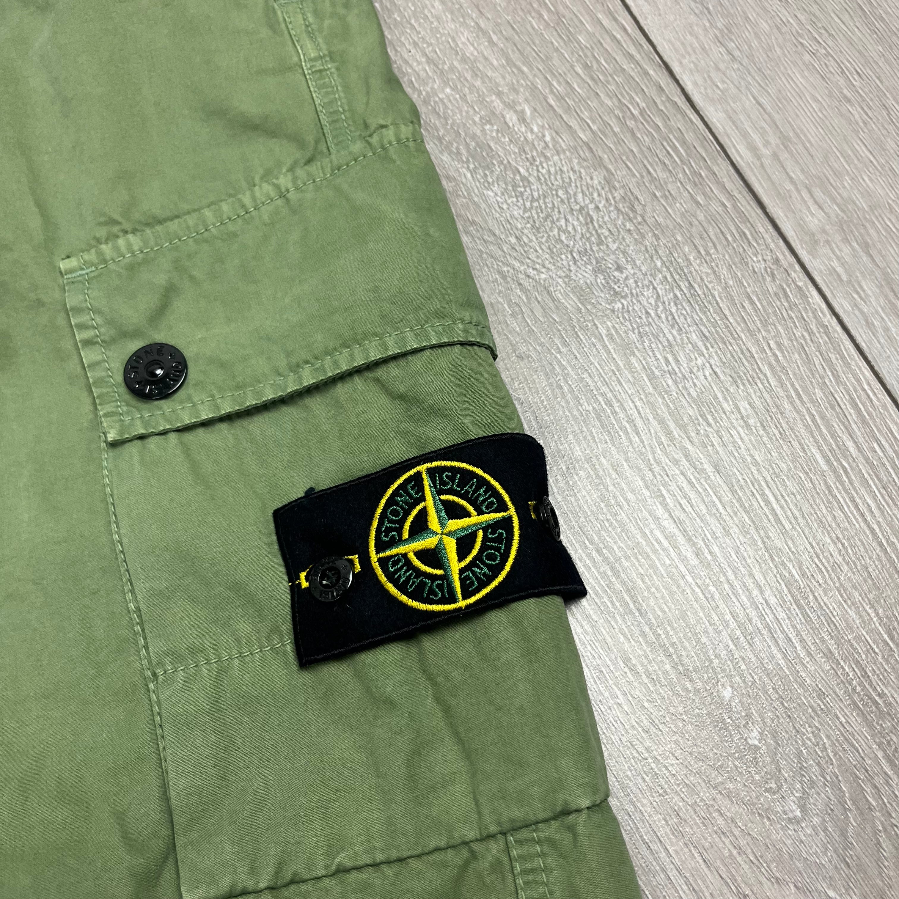 Stone Island Cargo Trousers - Sage Green