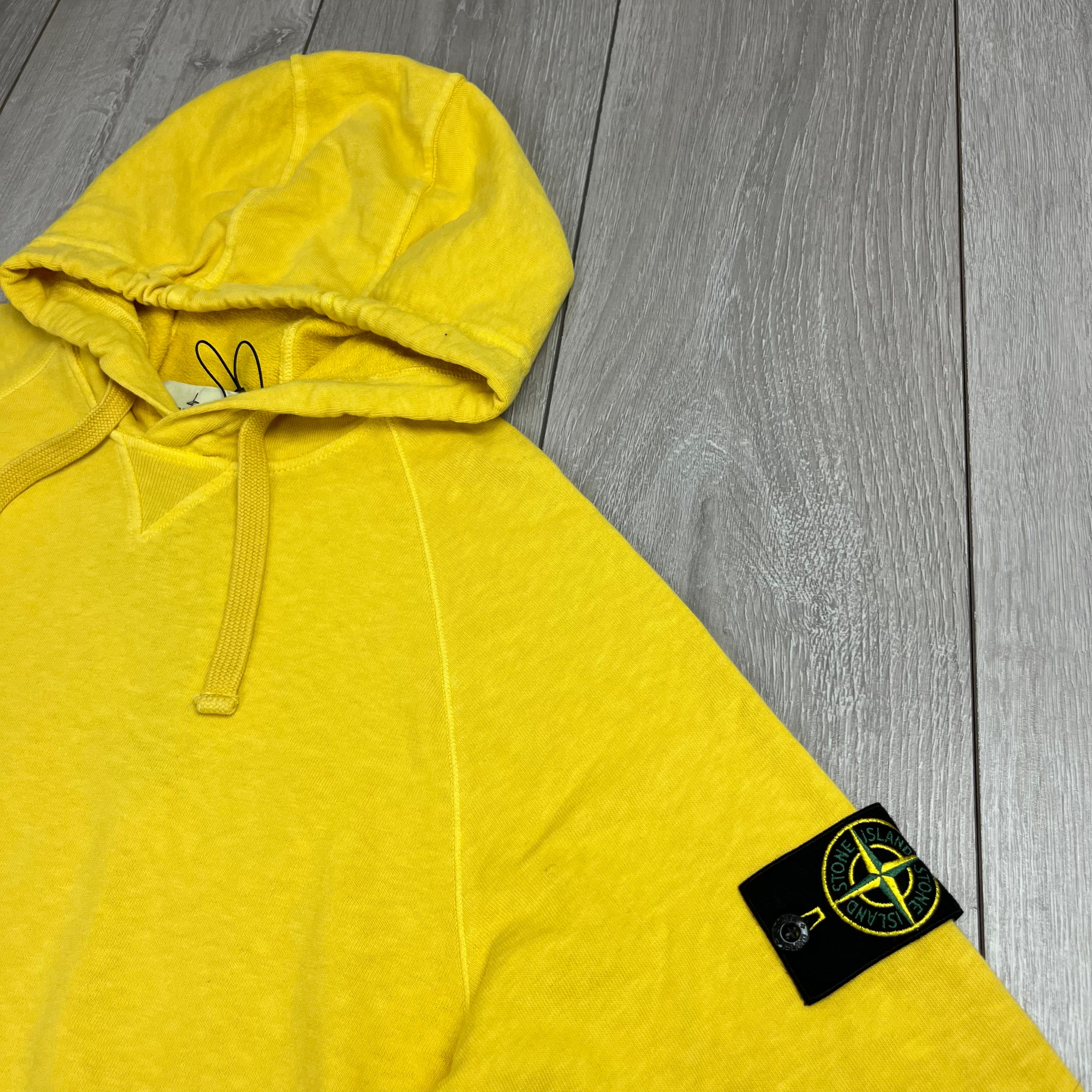 Stone Island Dyed Hoodie - Yellow