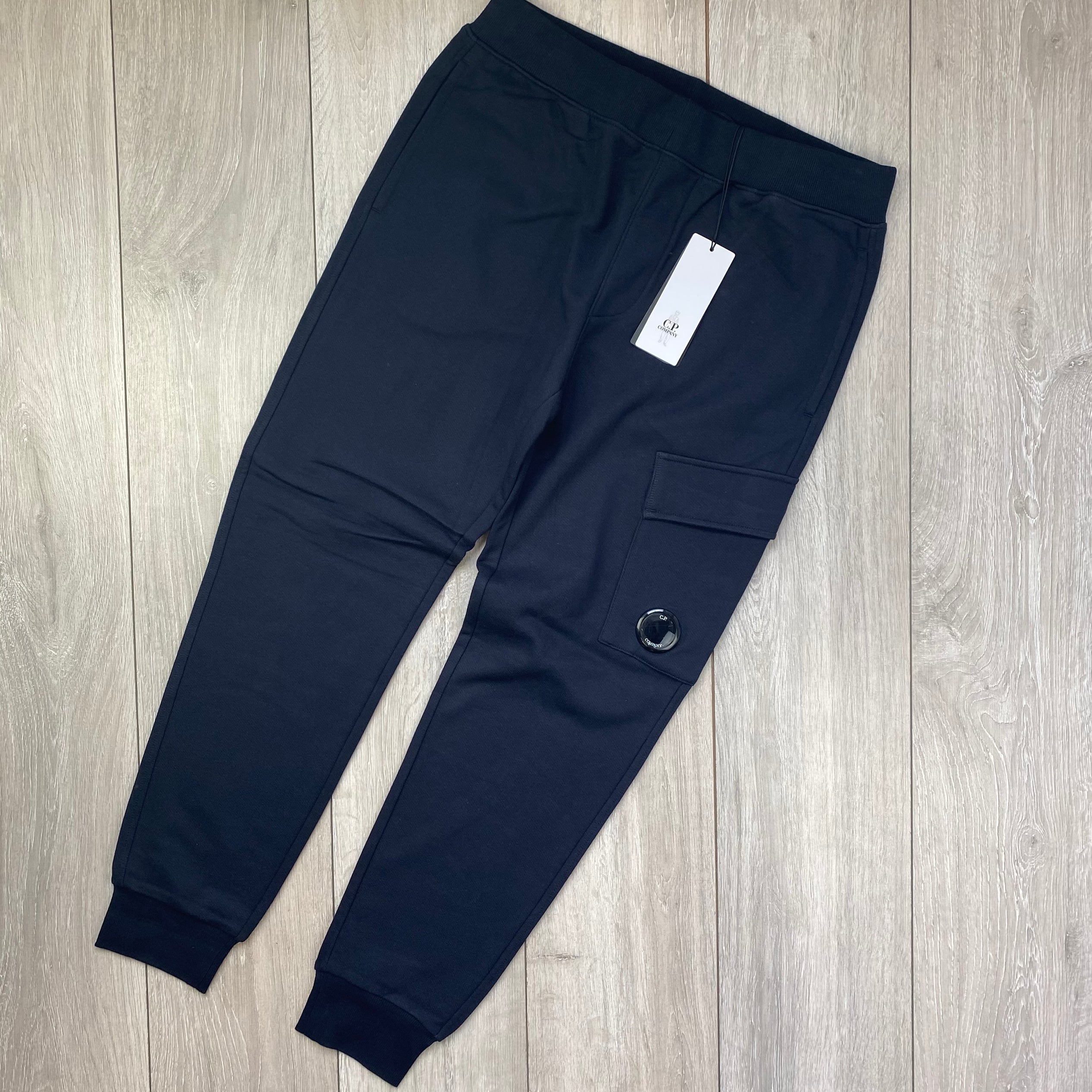 CP Company Raised Fleece Sweatpants Navy XS