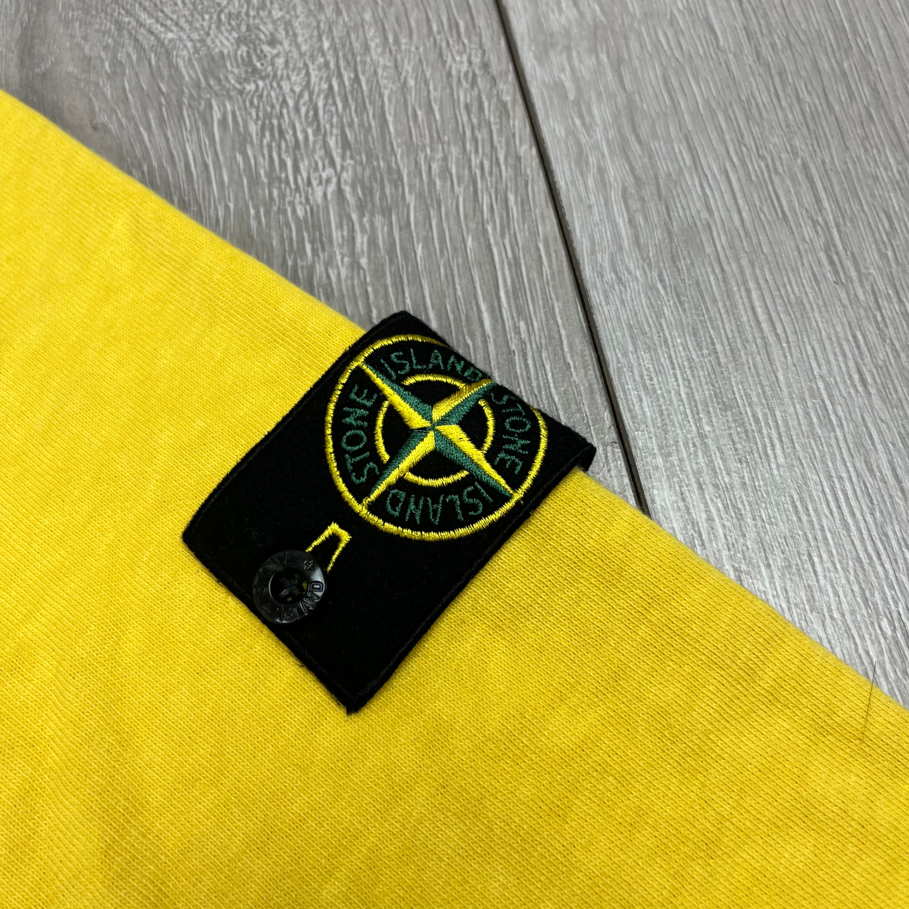 Stone Island Dyed Hoodie - Yellow