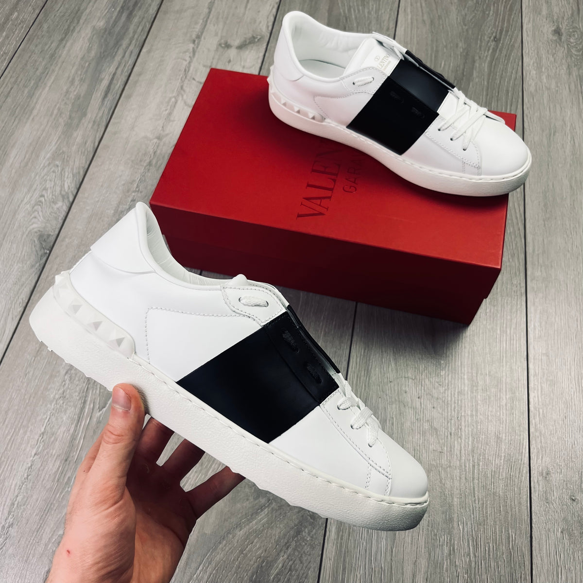 Valentino sneakers with feathers hot sale