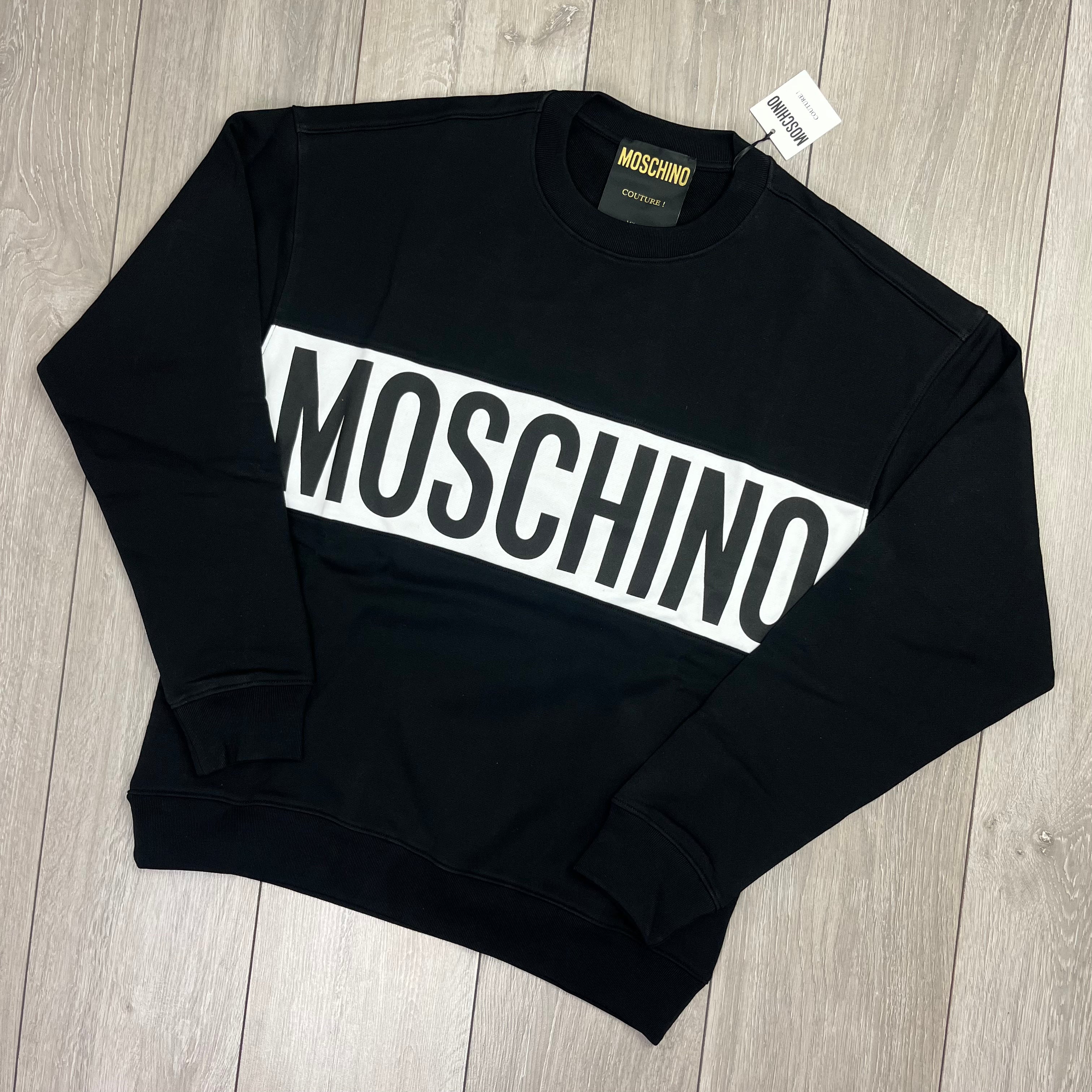 Moschino sweatshirt black sale