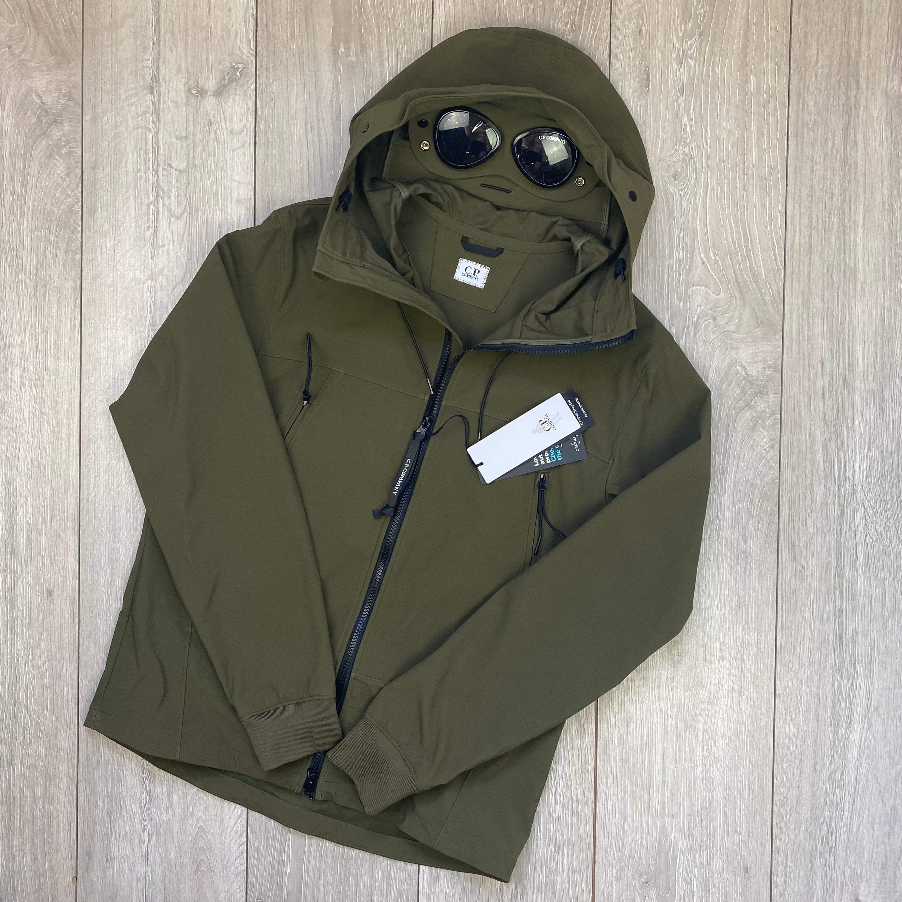 CP Company Shell Goggle Jacket - Ivy Green