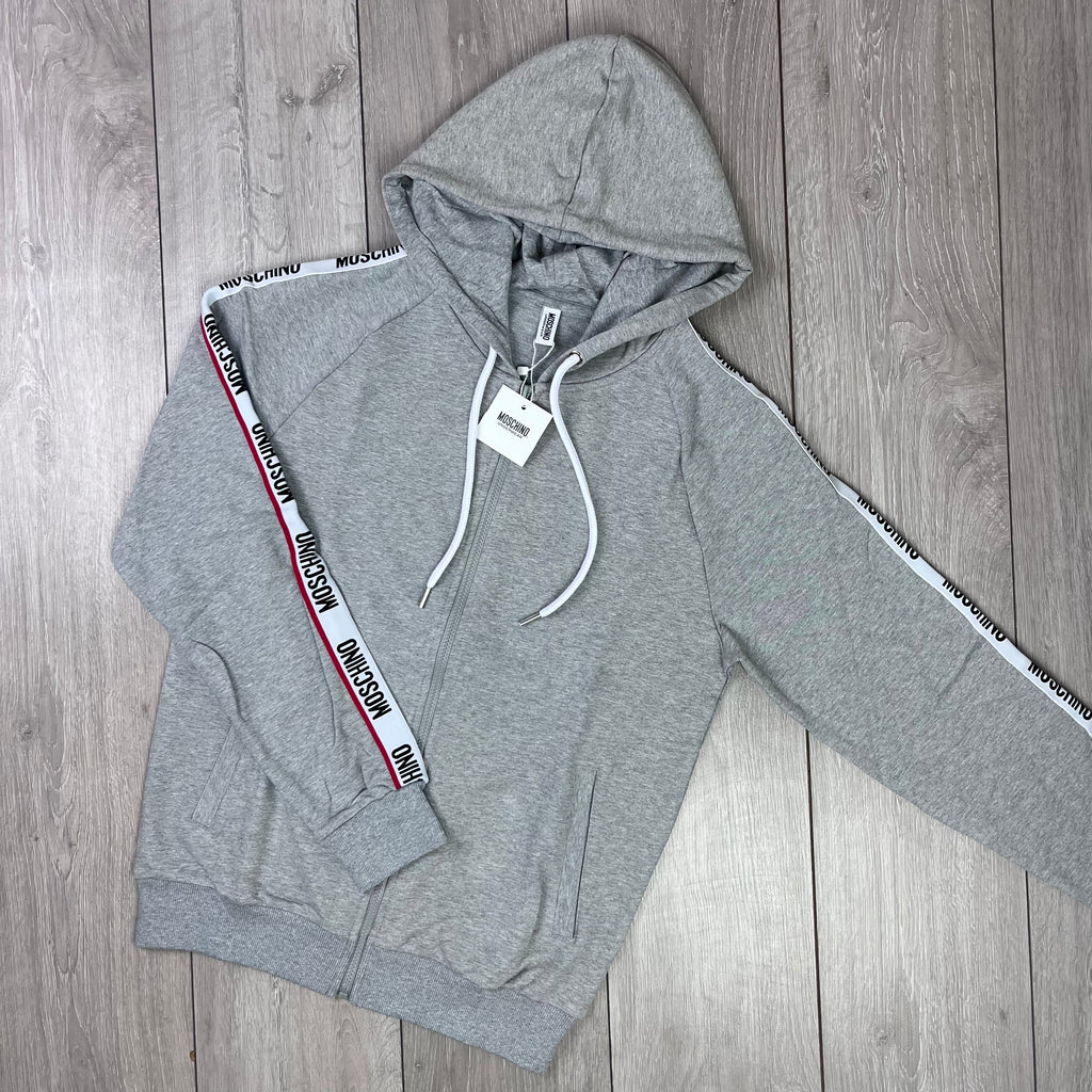 Moschino tape discount full zip hoodie