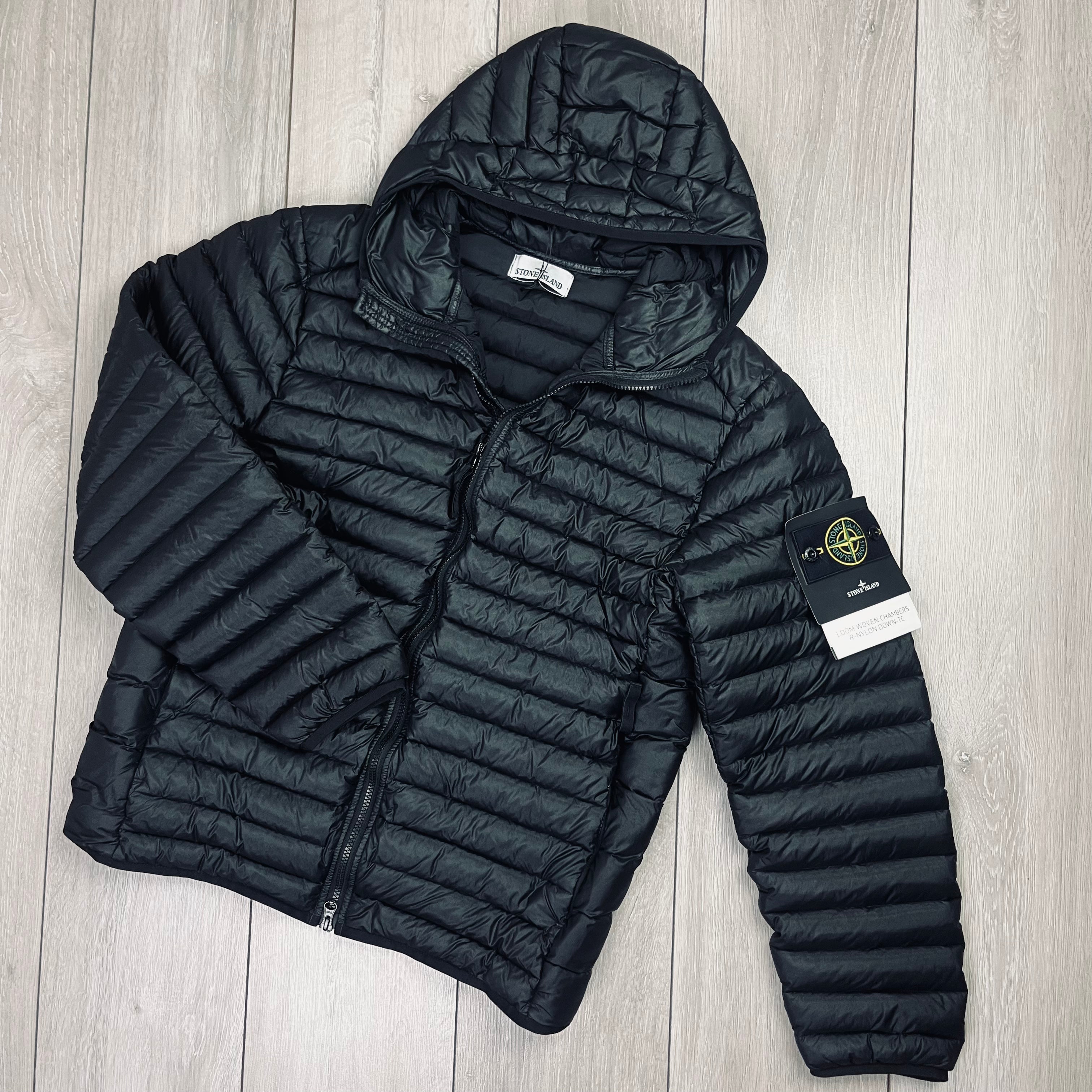 Stone island windbreaker black shop