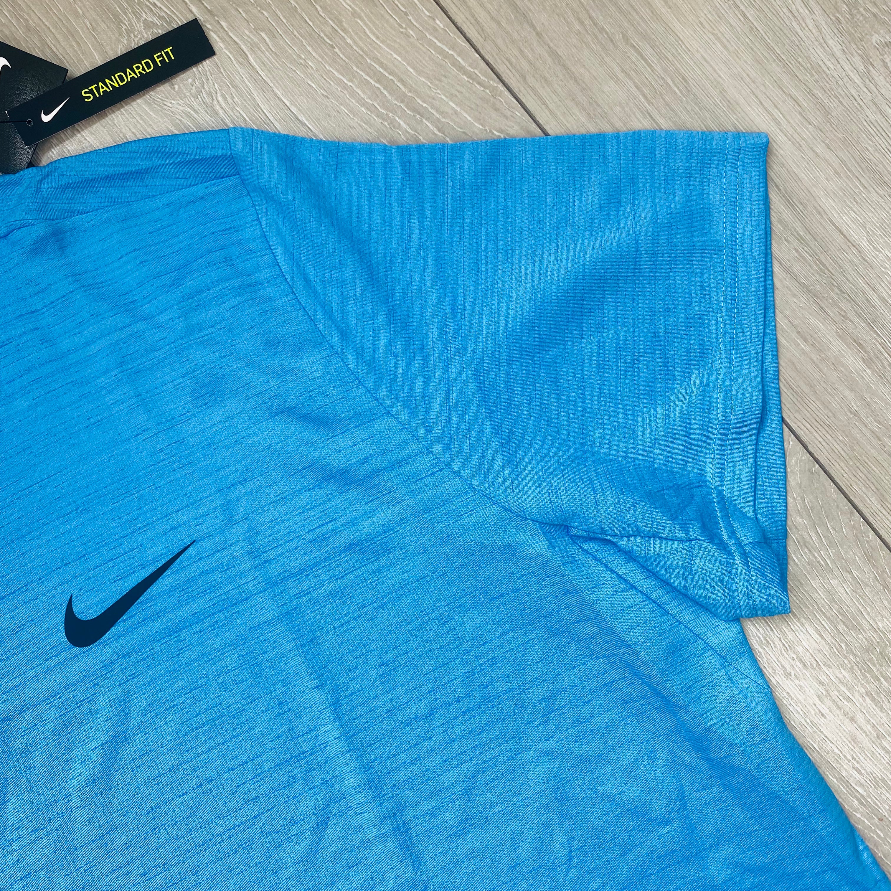 Nike Heather Miler T-Shirt - Blue