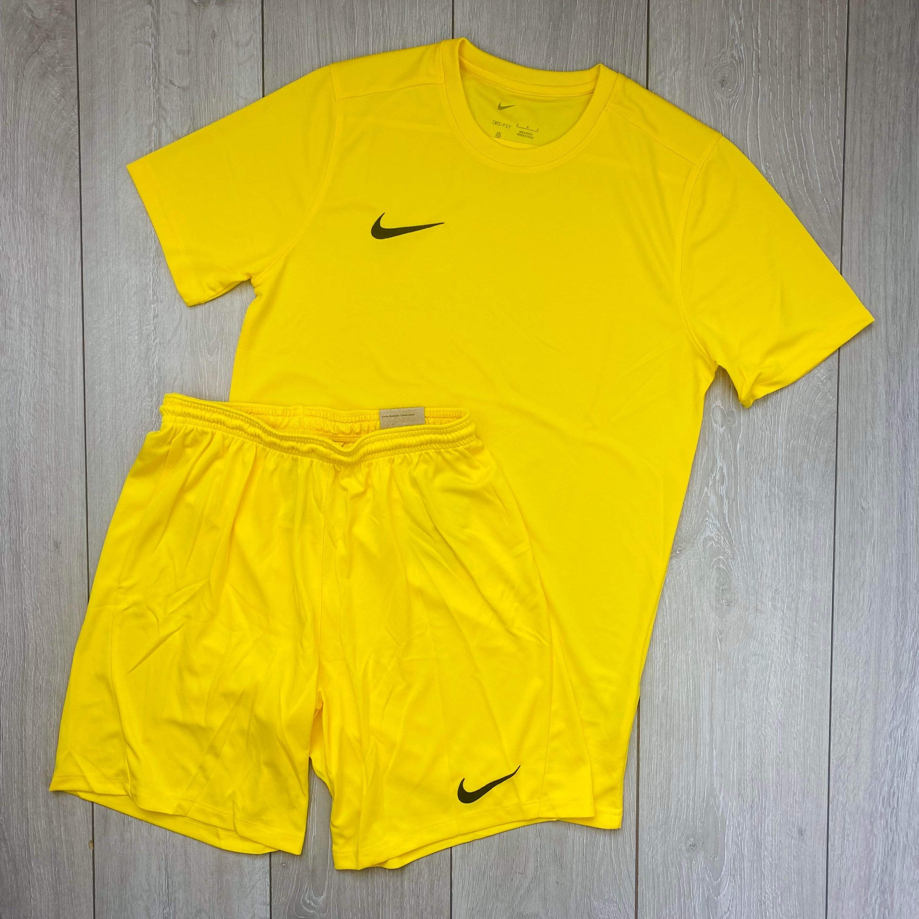 Nike dri fit yellow best sale