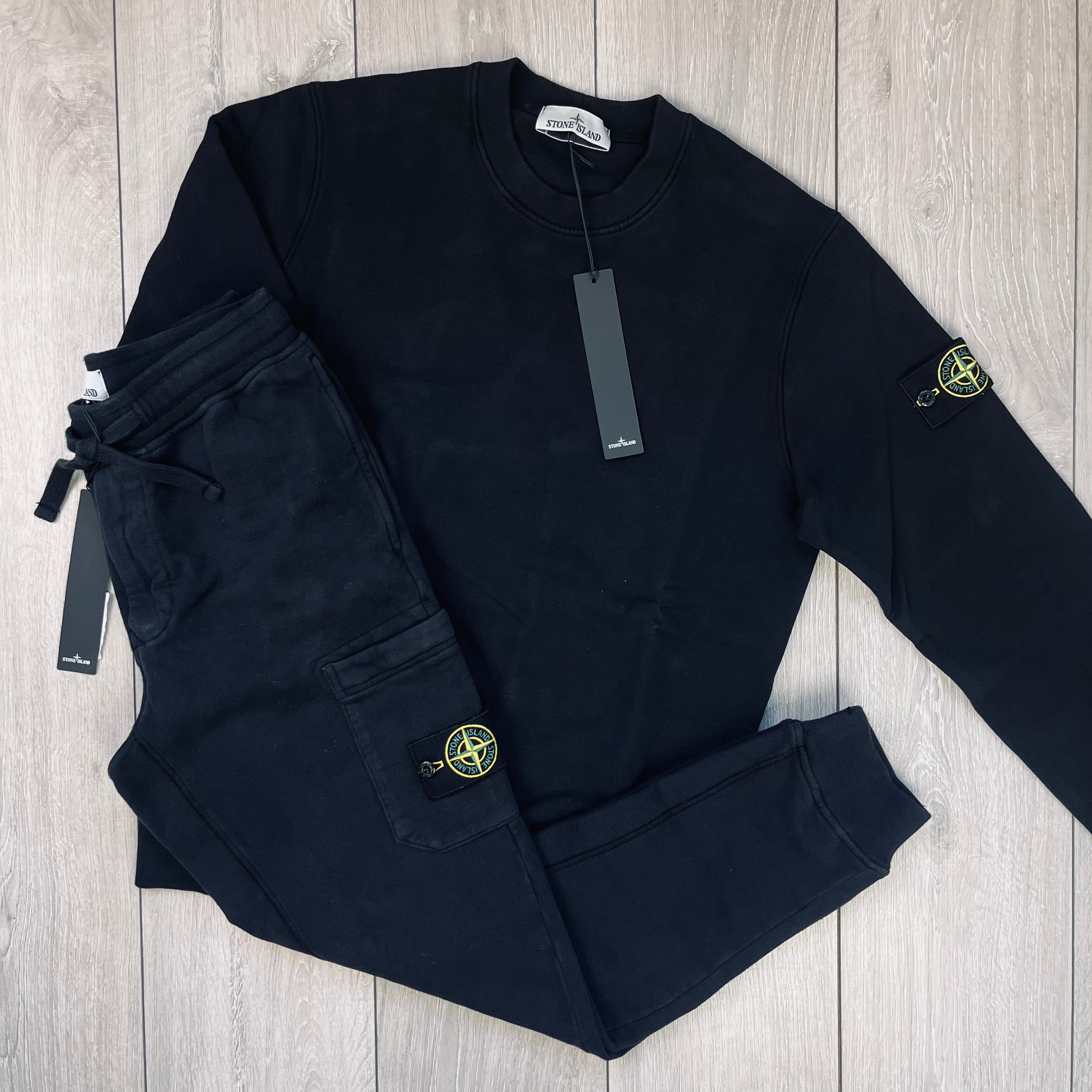 Stone Island Tracksuit Black S S