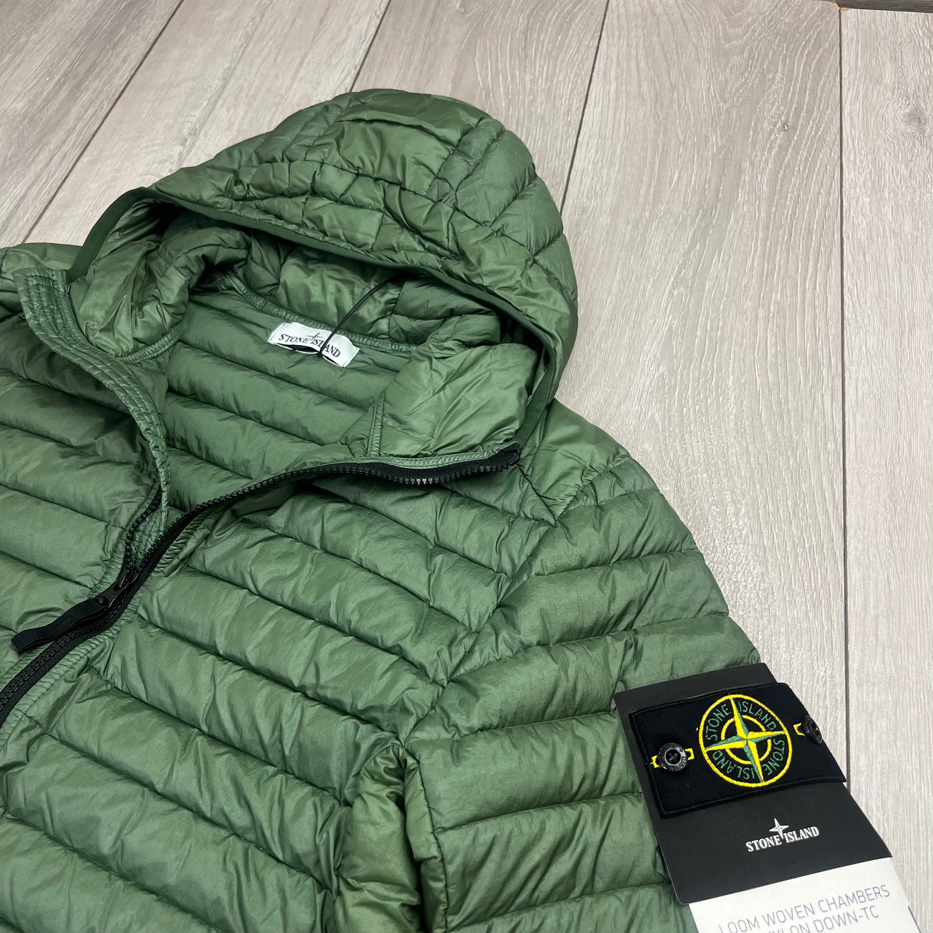 Stone island jacket olive green shop