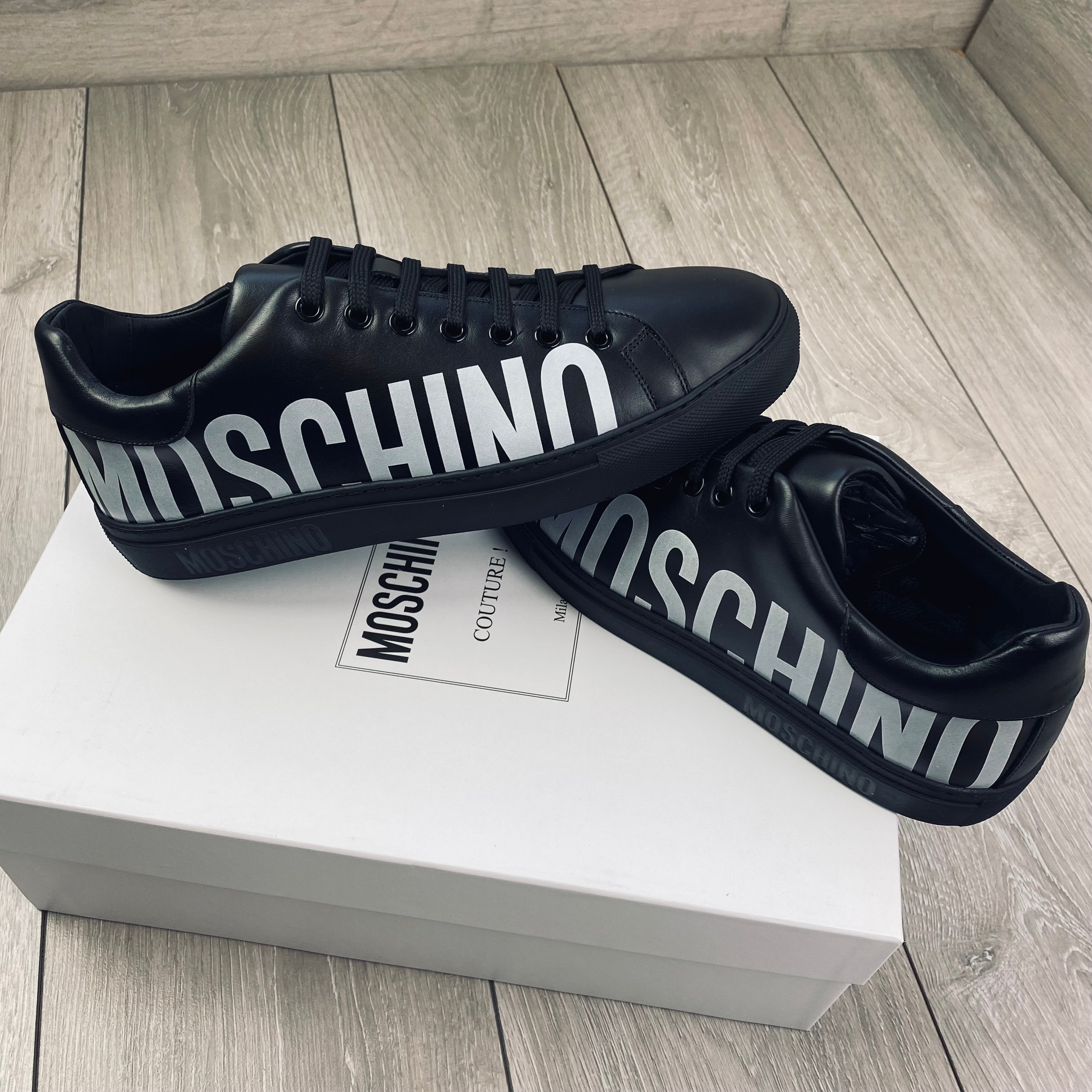 Moschino Leather Sneakers