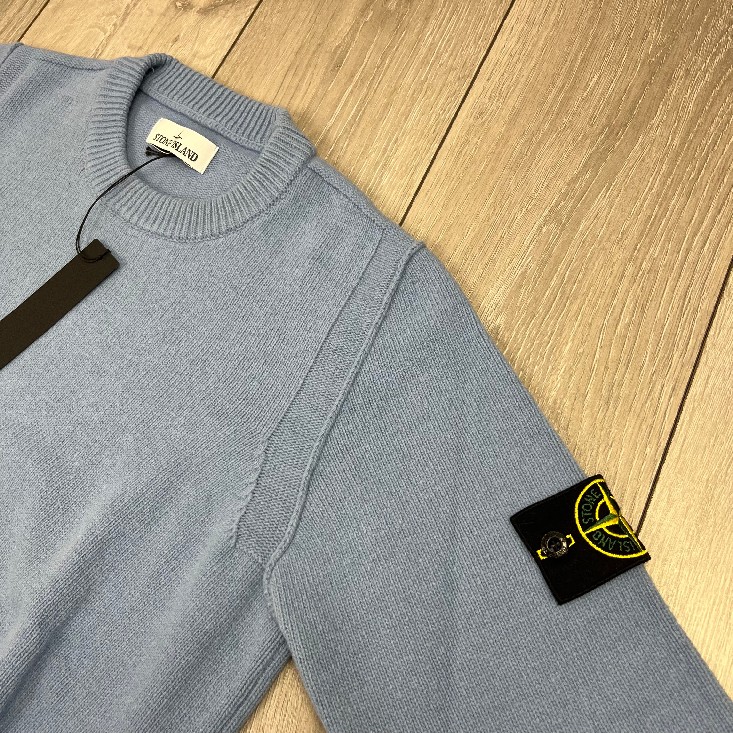 Stone Island Knit Sweatshirt - Mid Blue